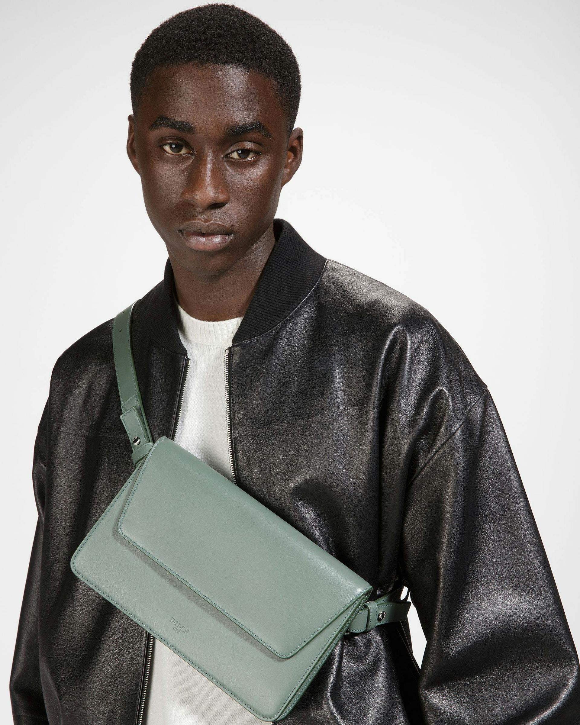 Acres | Men's Crossbody Bag | Sage Leather | Bally