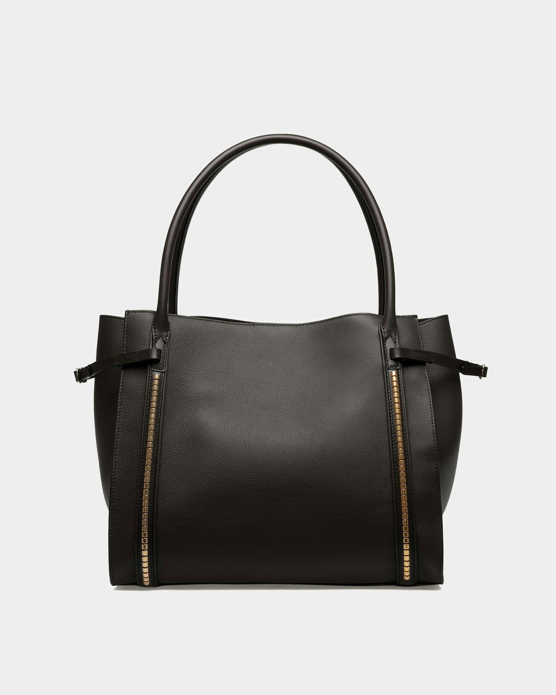 Chesney Large Tote Bag | Women's Tote | Black Leather | Bally