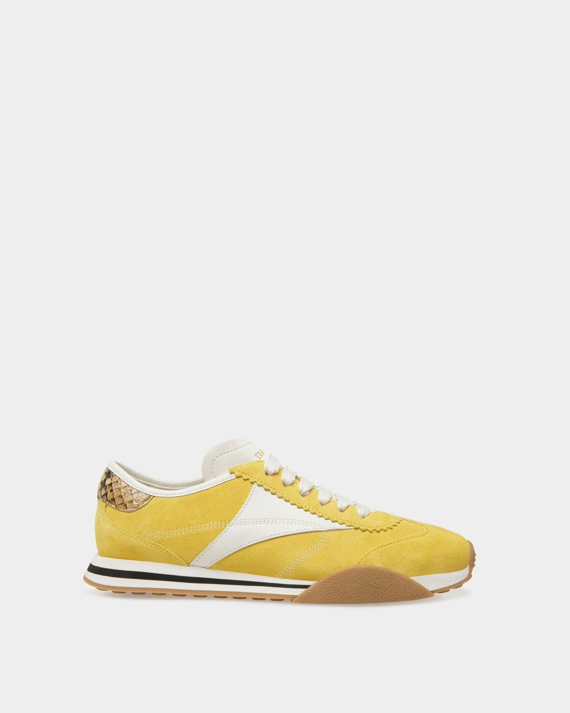 Women's Sussex Sneakers In Yellow And White Leather | Bally