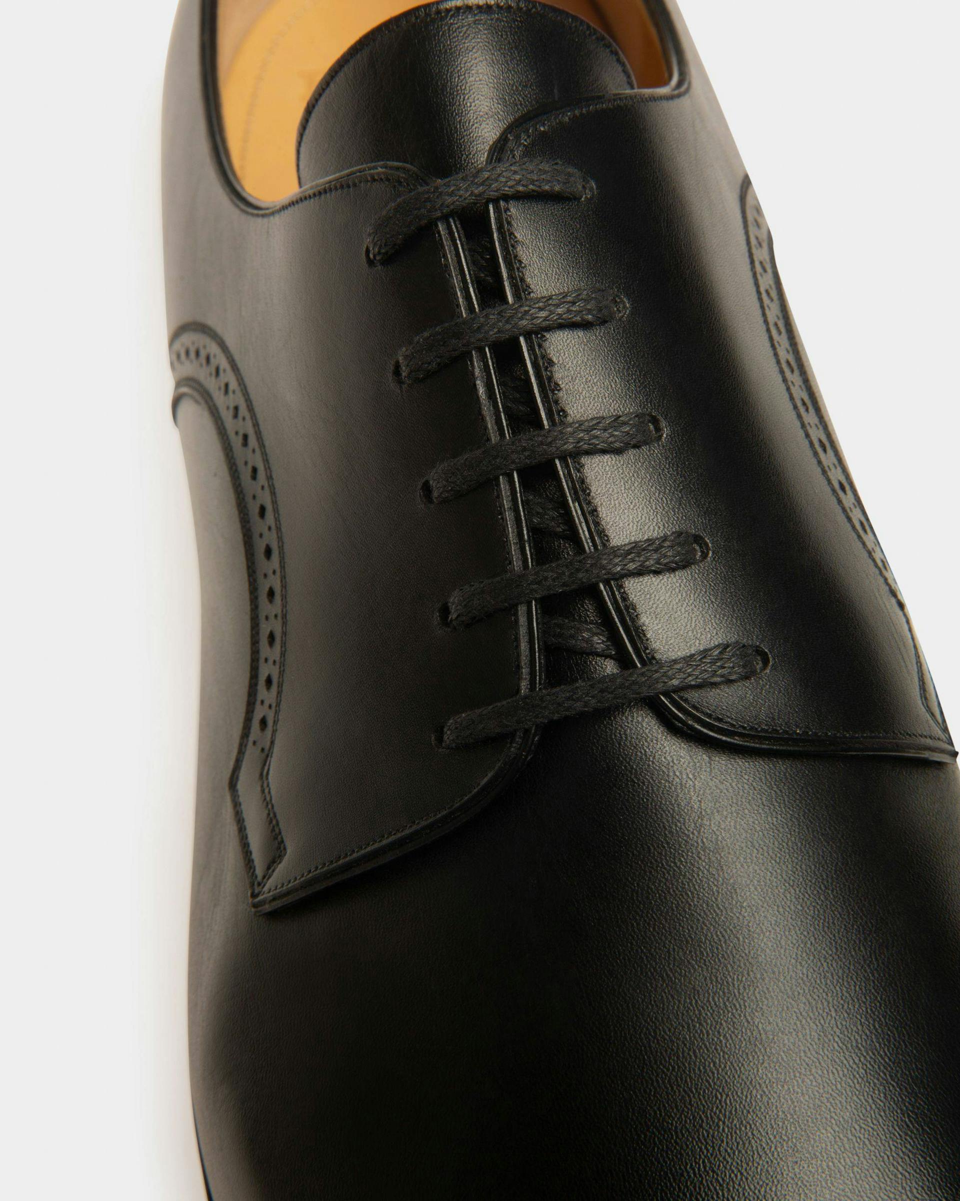 Scribe Novo Derby Shoes In Black Leather - Men's - Bally - 04