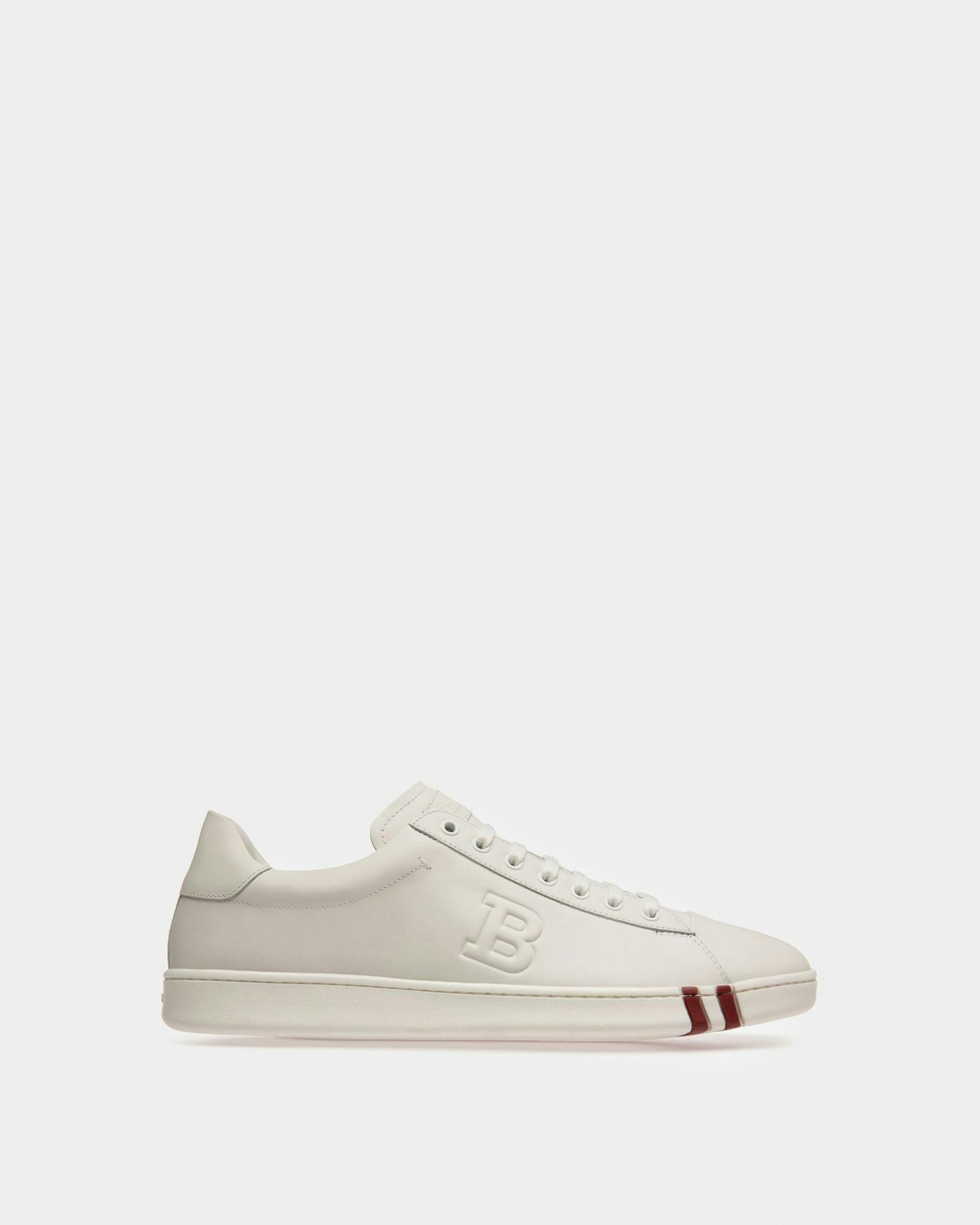 Asher Leather Sneakers In White - Men's - Bally - 01