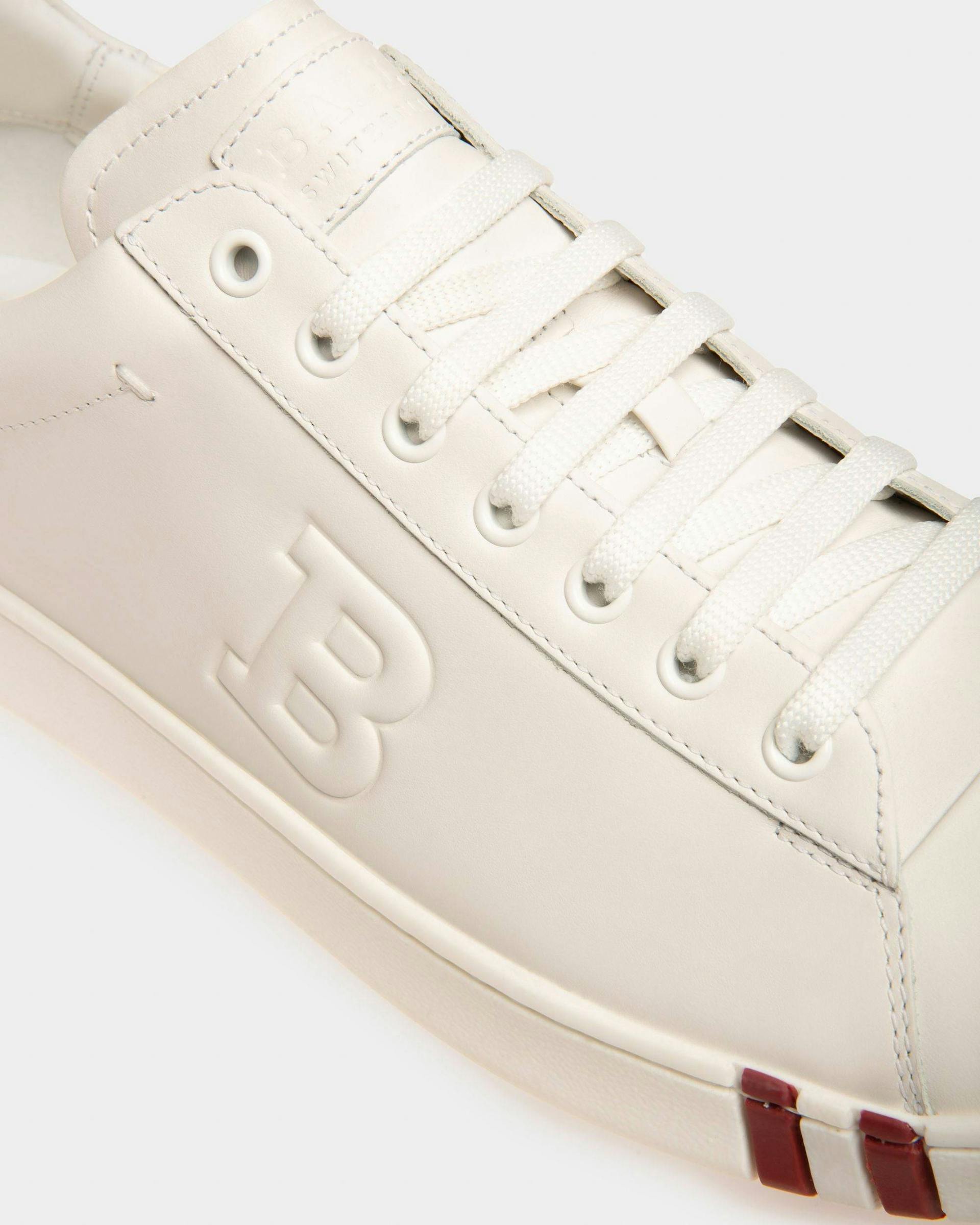 Asher Leather Sneakers In White - Men's - Bally - 06