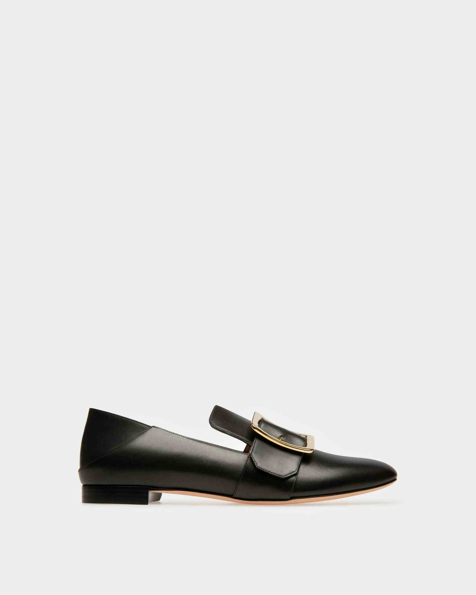 Janelle Leather Loafers In Black - Women's - Bally