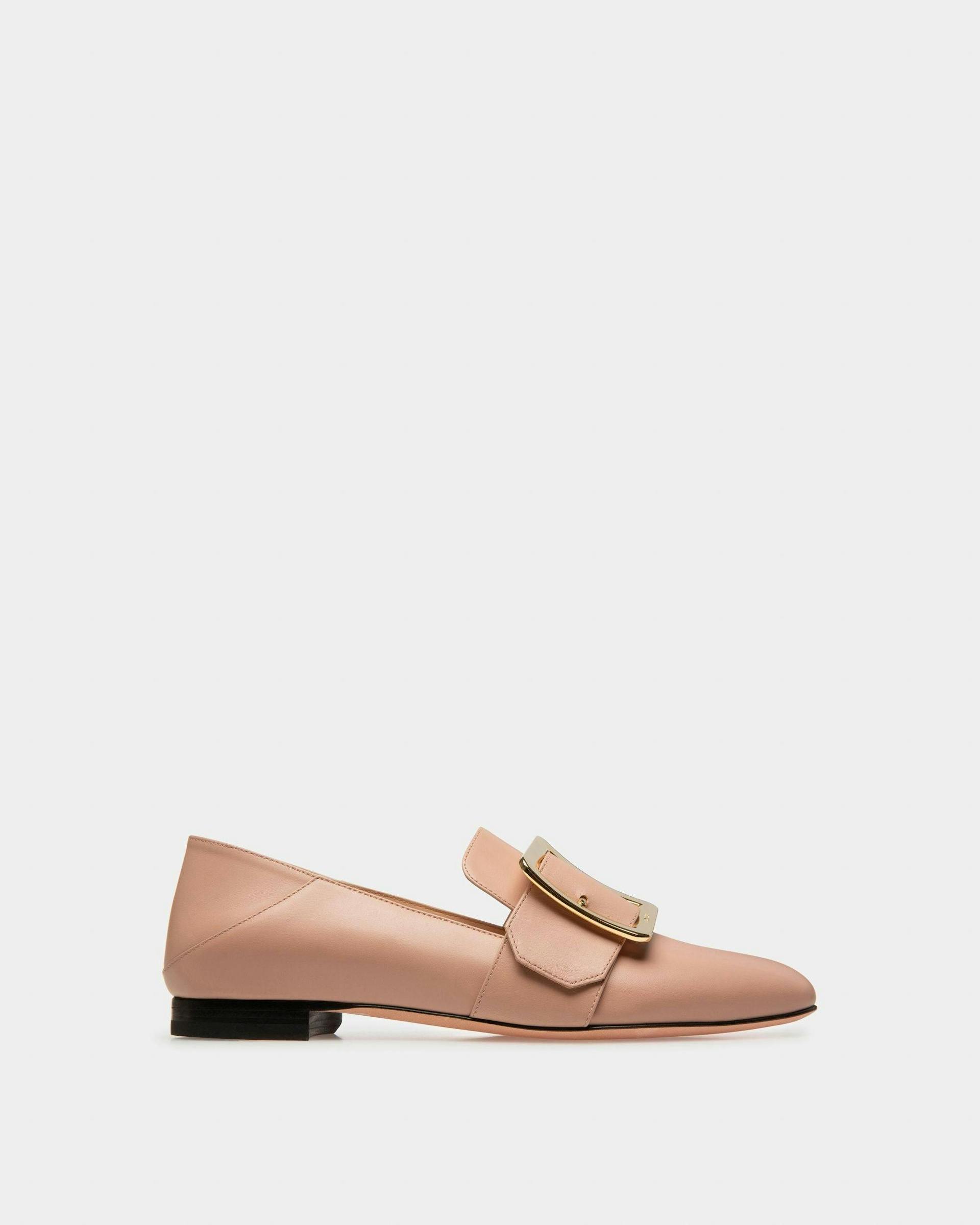 Janelle Leather Loafers In Pink - Women's - Bally - 01