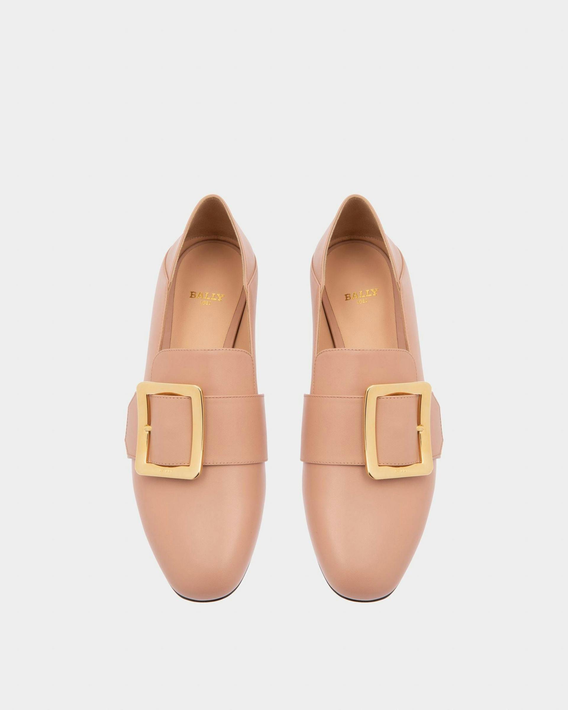 Janelle Leather Loafers In Pink - Women's - Bally - 02
