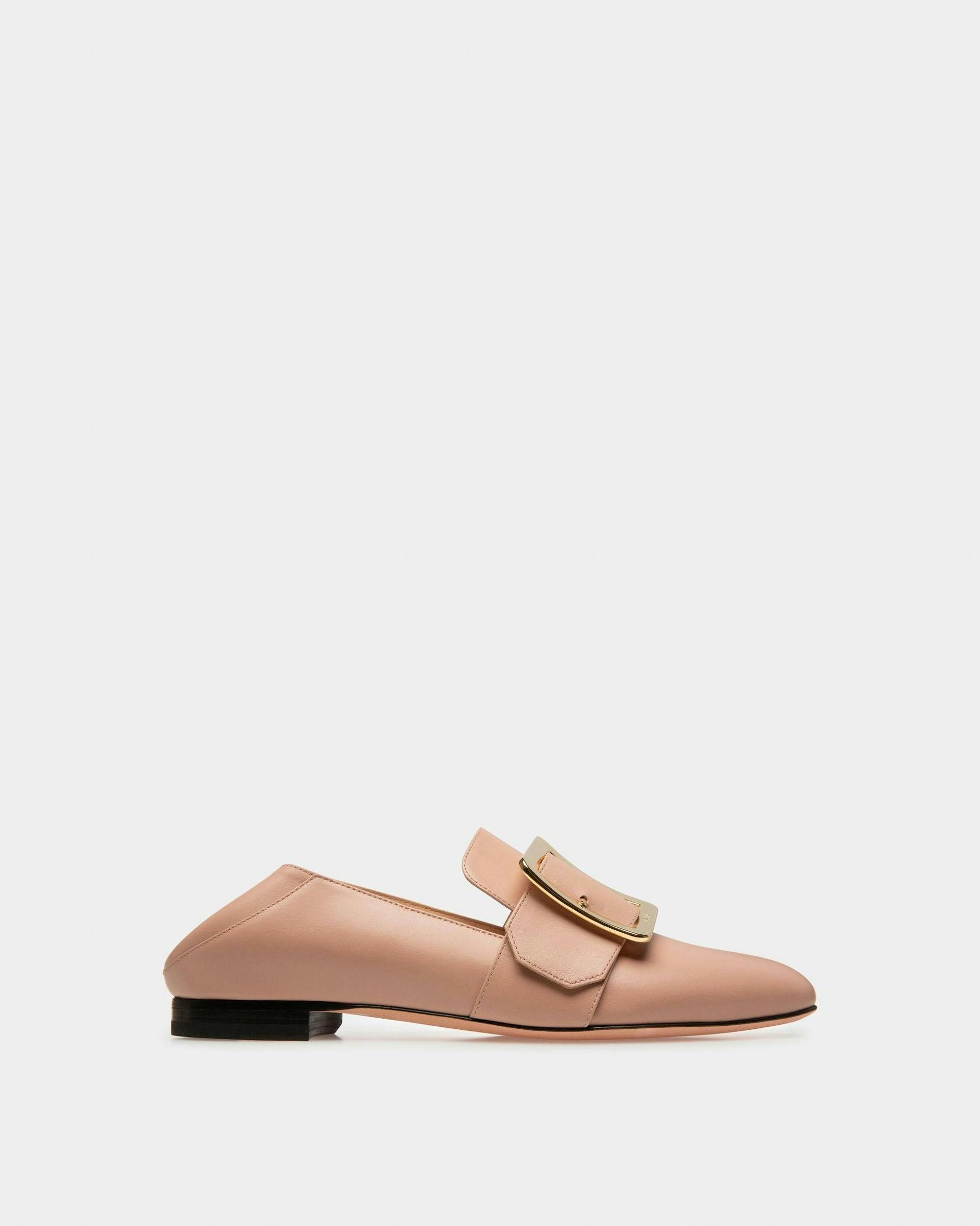 Janelle Leather Loafers In Pink - Women's - Bally - 05