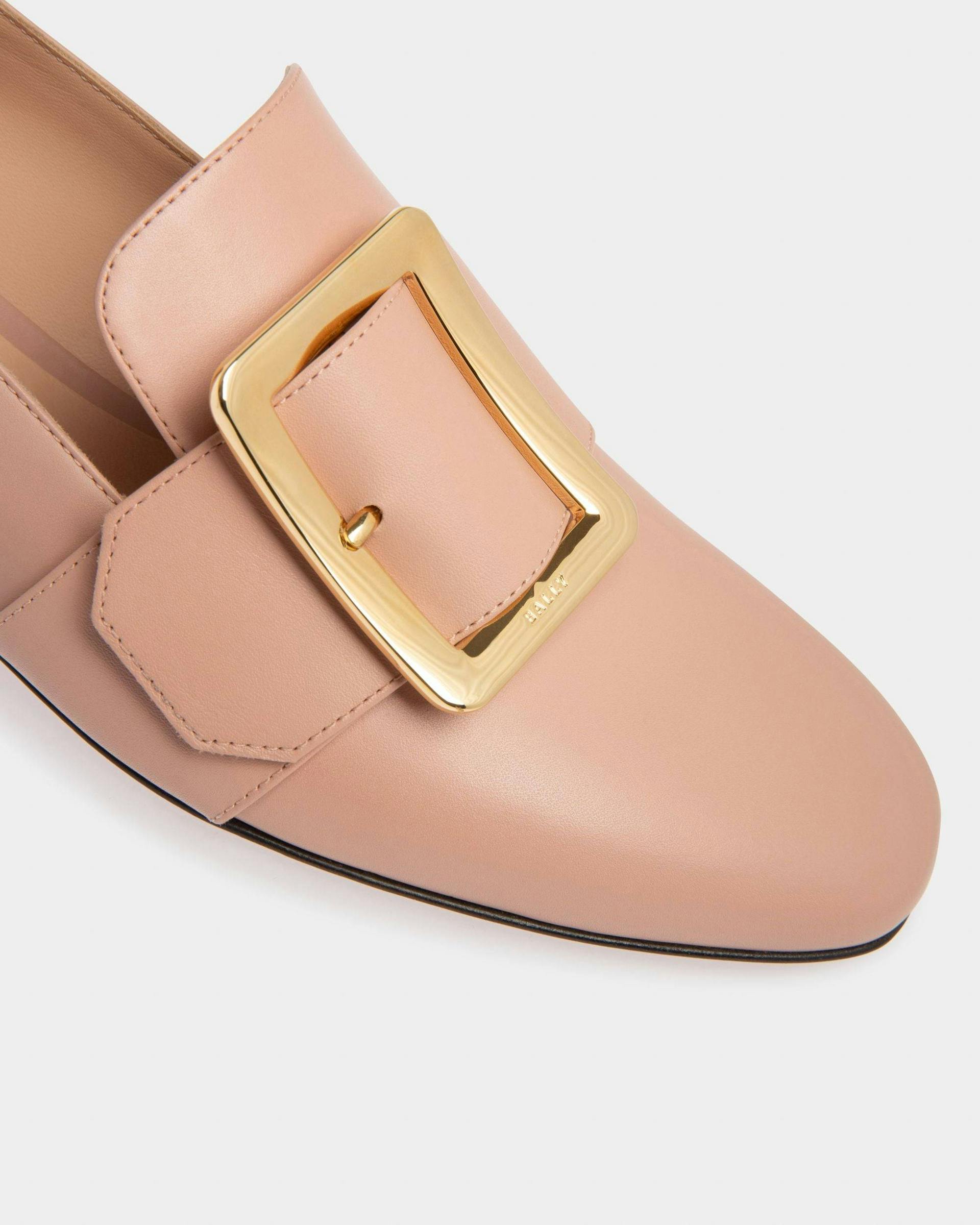 Janelle Leather Loafers In Pink - Women's - Bally - 06