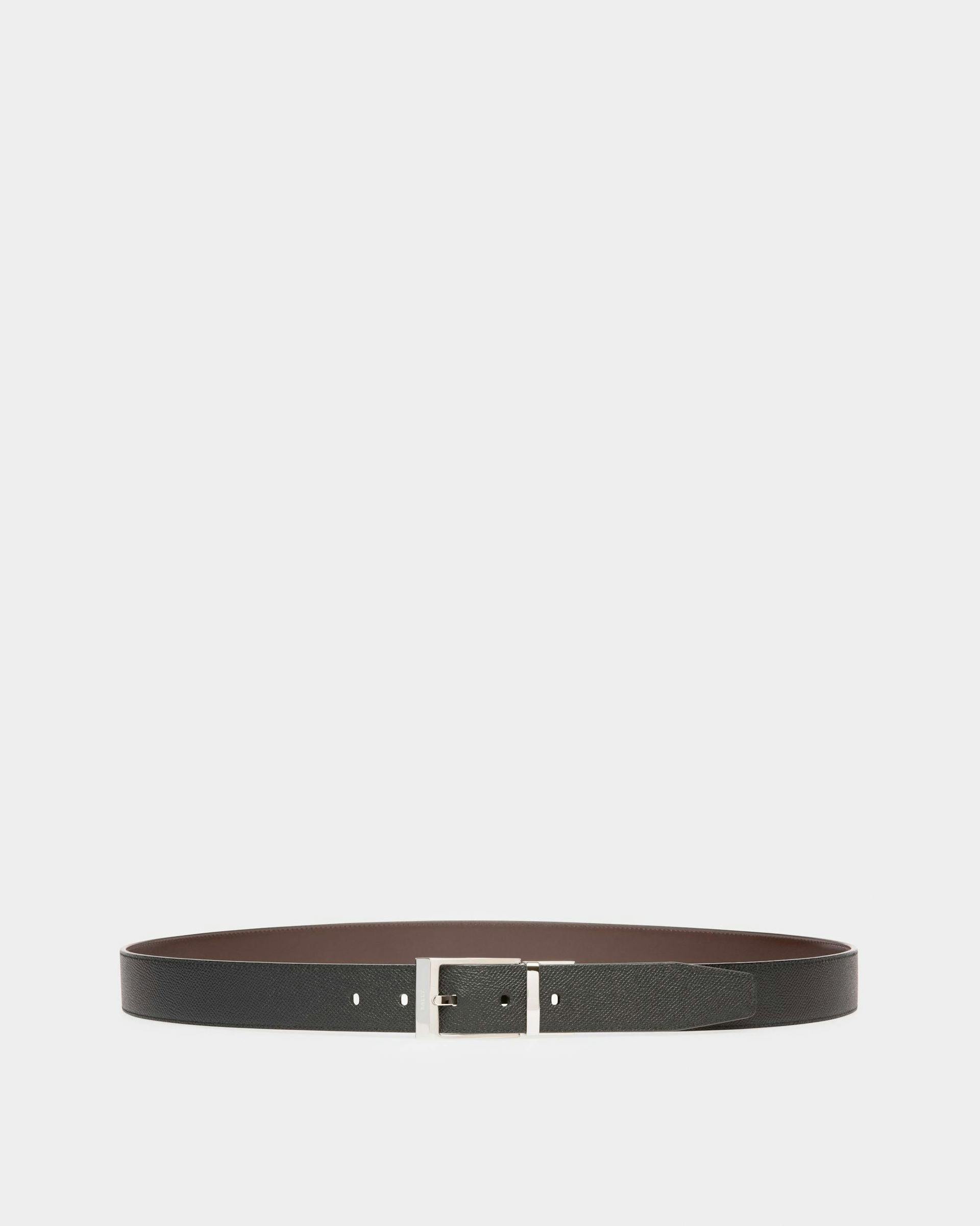 Shiff Leather 35mm Belt In Black - Men's - Bally - 01