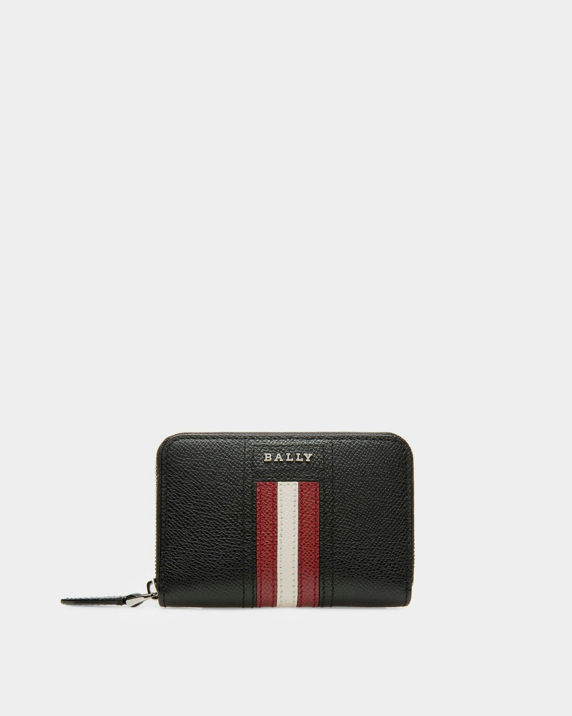 Tivy Leather Coin Wallet In Black - Men's - Bally - 01