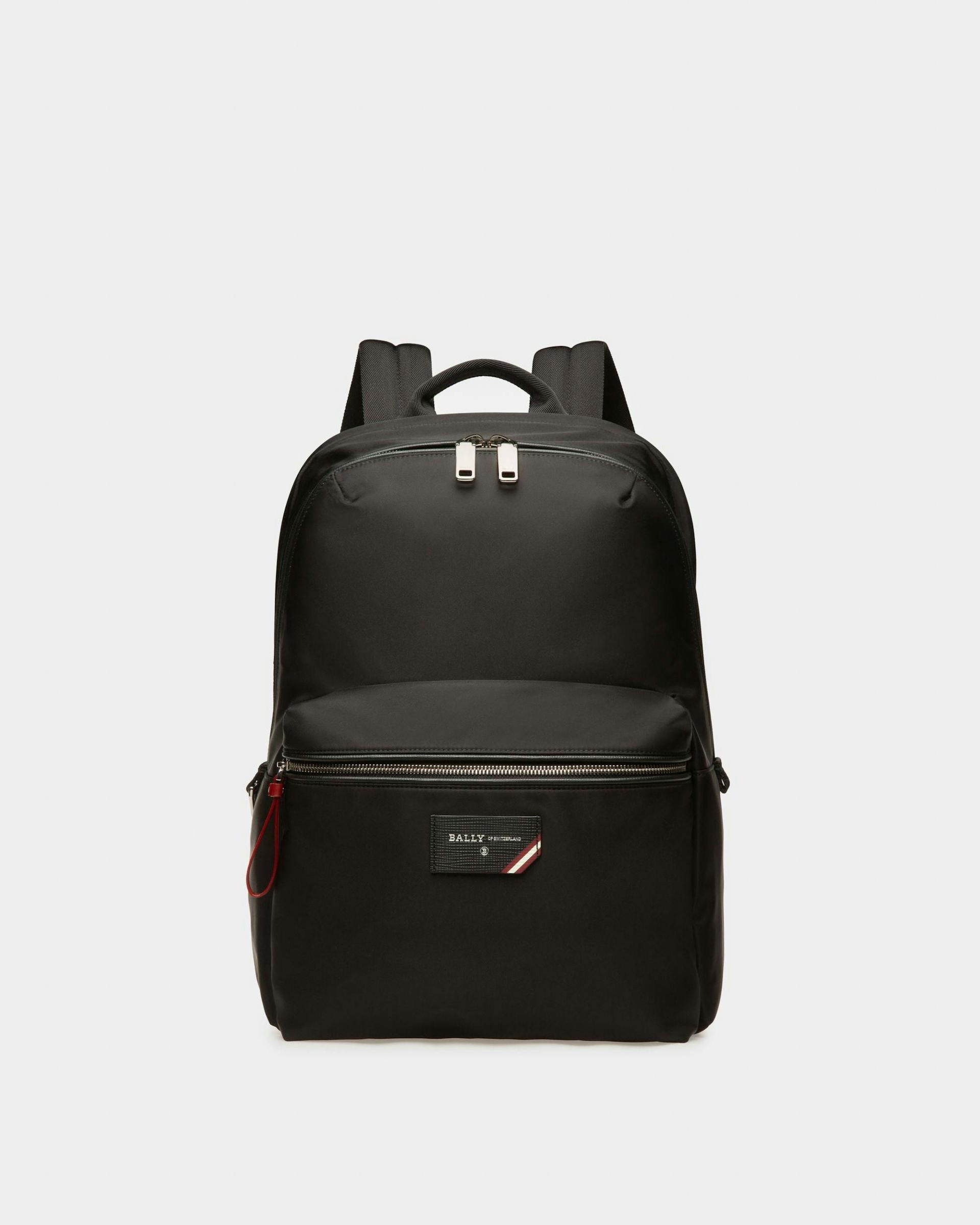 Explore Backpack In Black Leather And Nylon - Men's - Bally - 01