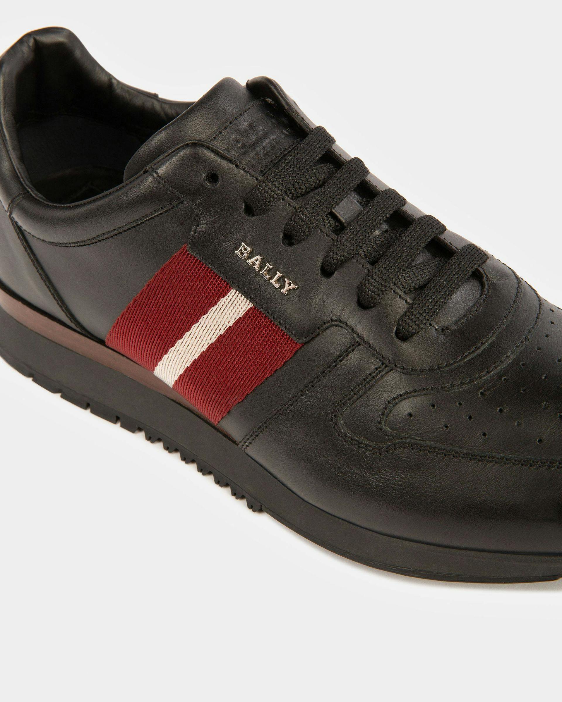 Astel Leather Sneakers In Black - Men's - Bally - 06