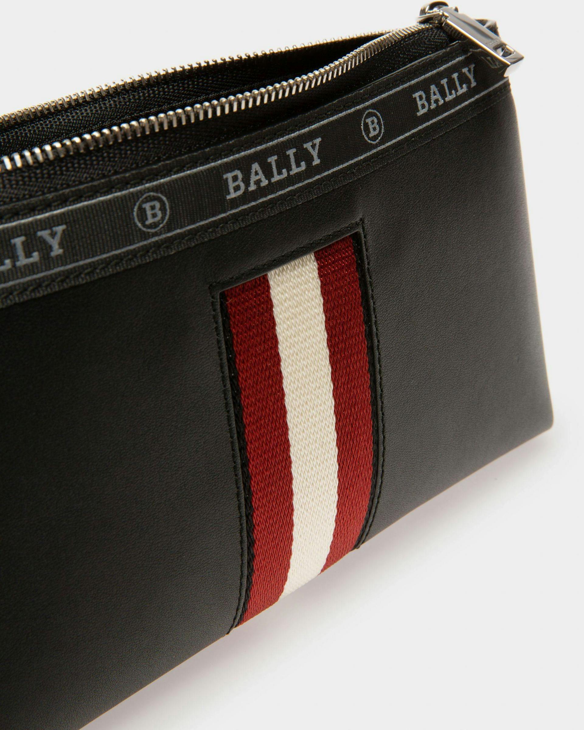 Beryer Leather Phone Wallet In Black - Men's - Bally - 04