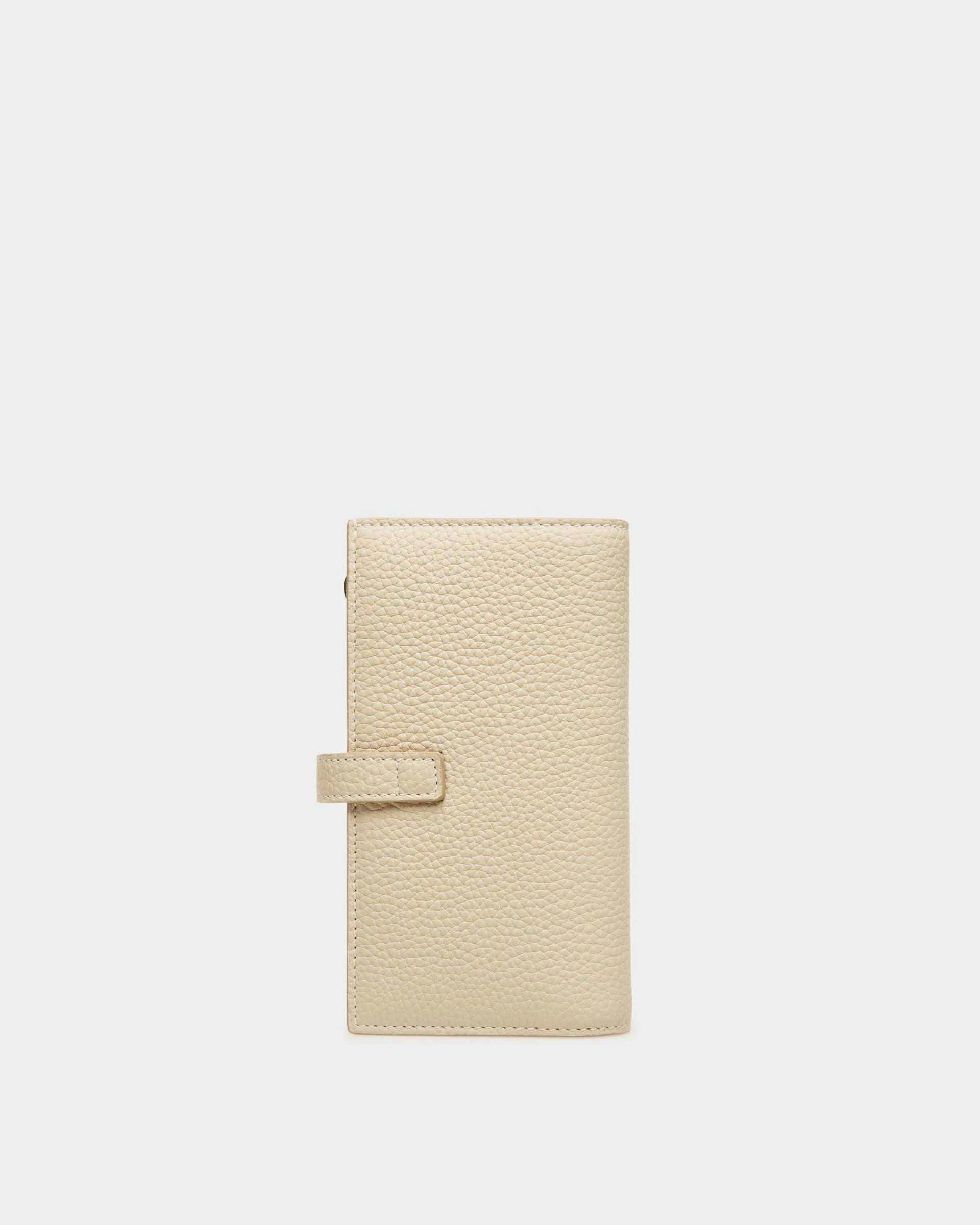 Amber Leather French Wallet In Light Beige - Women's - Bally - 02