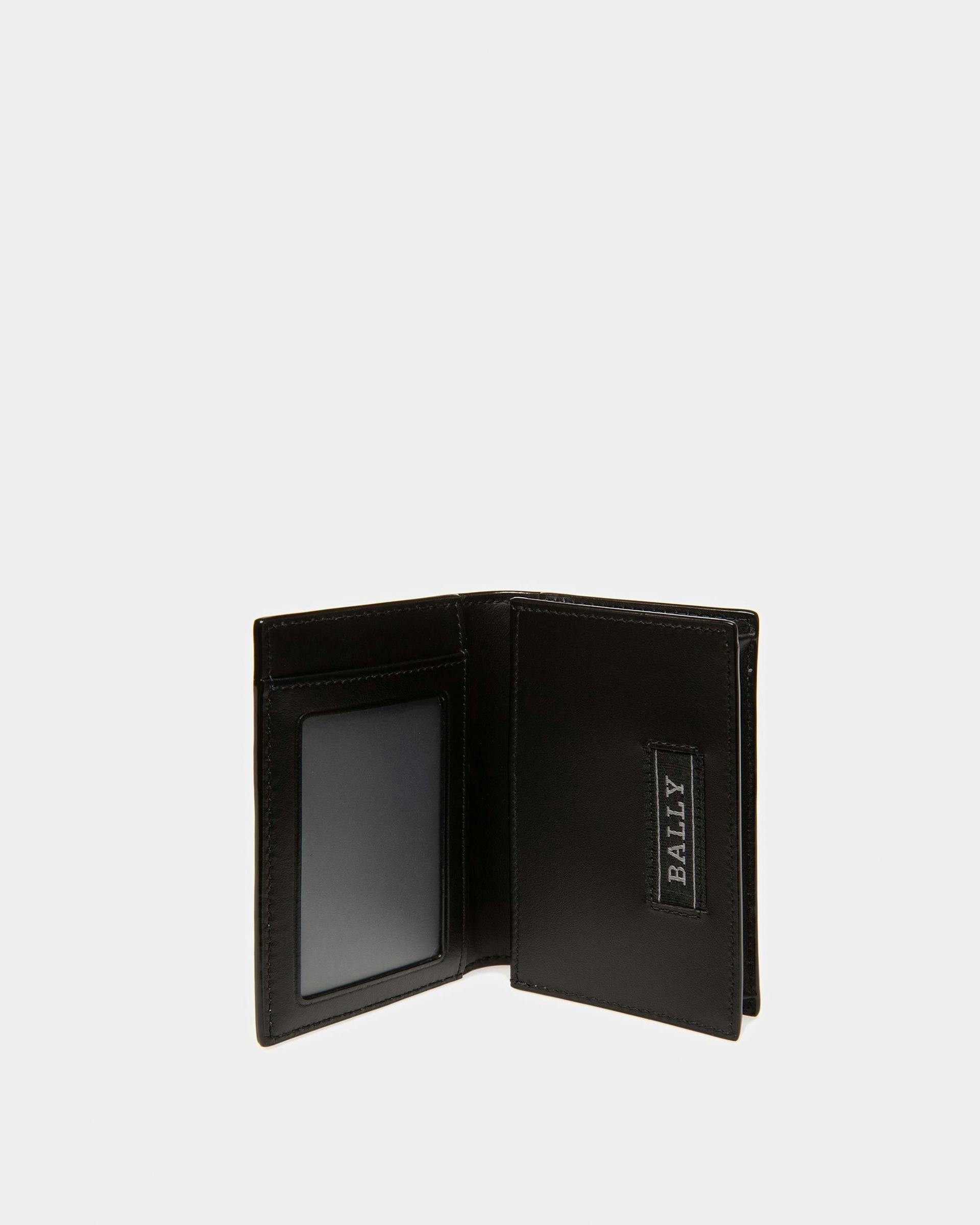 Balee Leather Business Card Holder In Black - Men's - Bally - 03