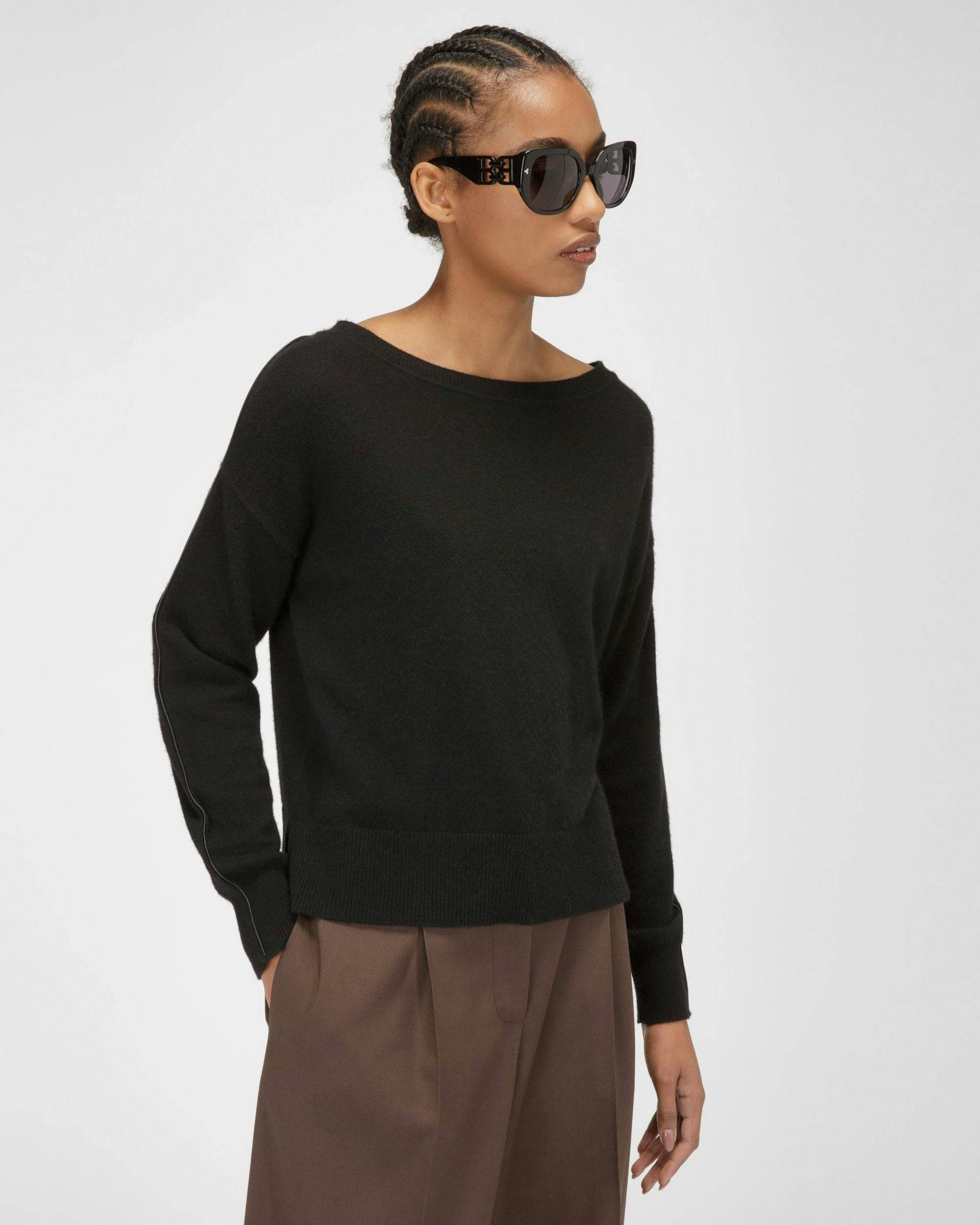 Cashmere Sweater In Black - Women's - Bally - 01