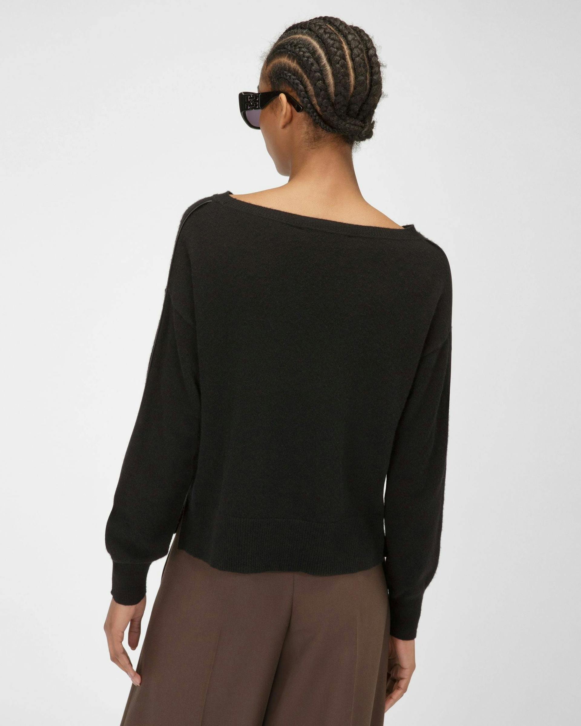 Cashmere Sweater In Black - Women's - Bally - 03