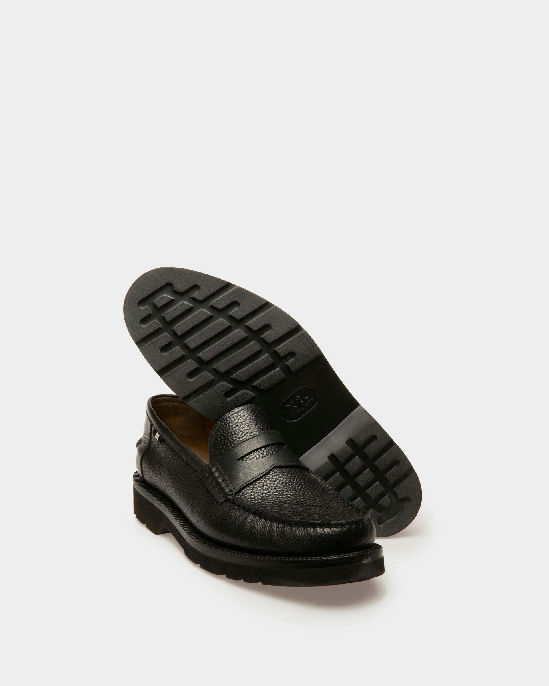 Noah Leather Loafers In Black - Men's - Bally - 04