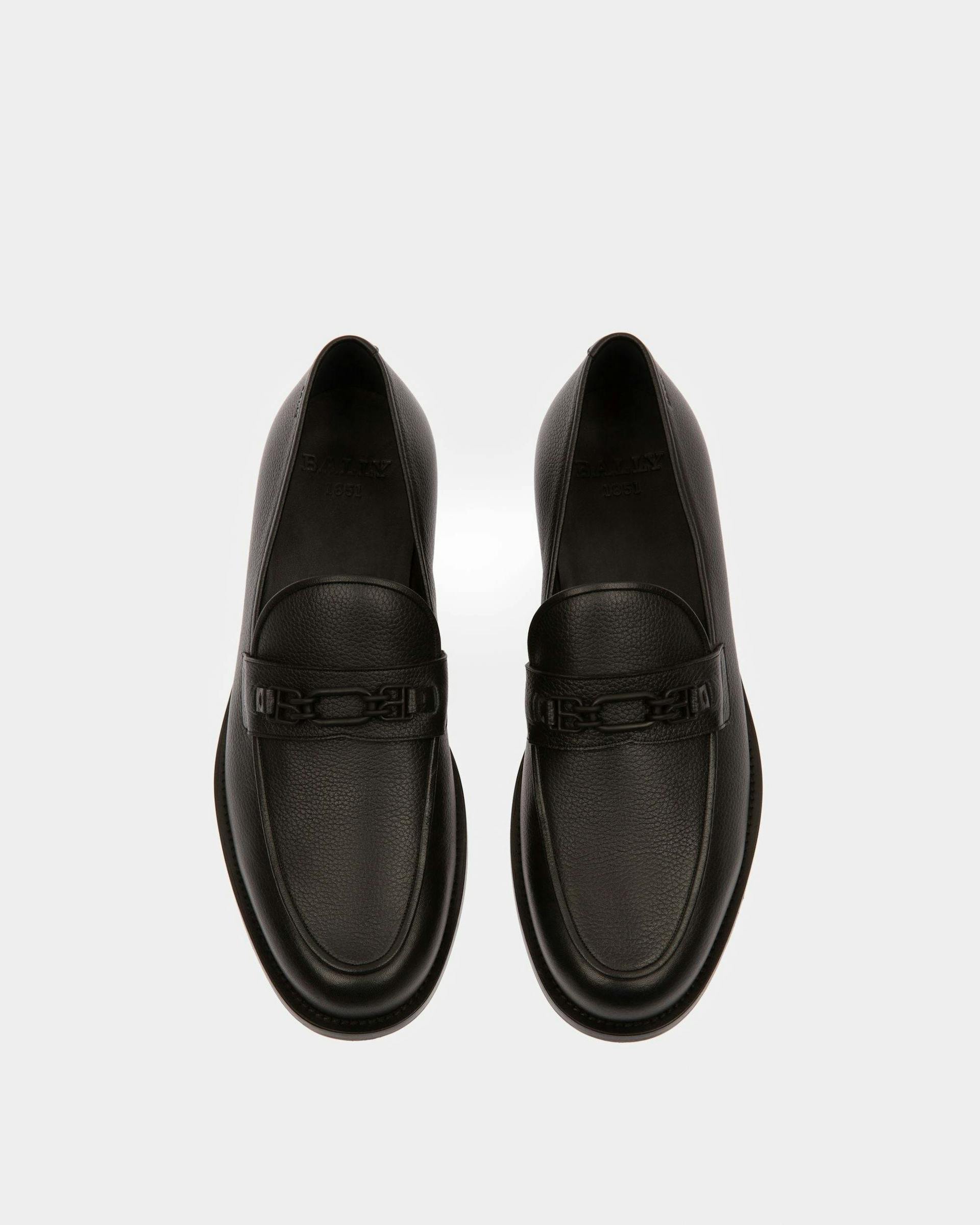 Kelsy Leather Loafers In Black - Men's - Bally - 02