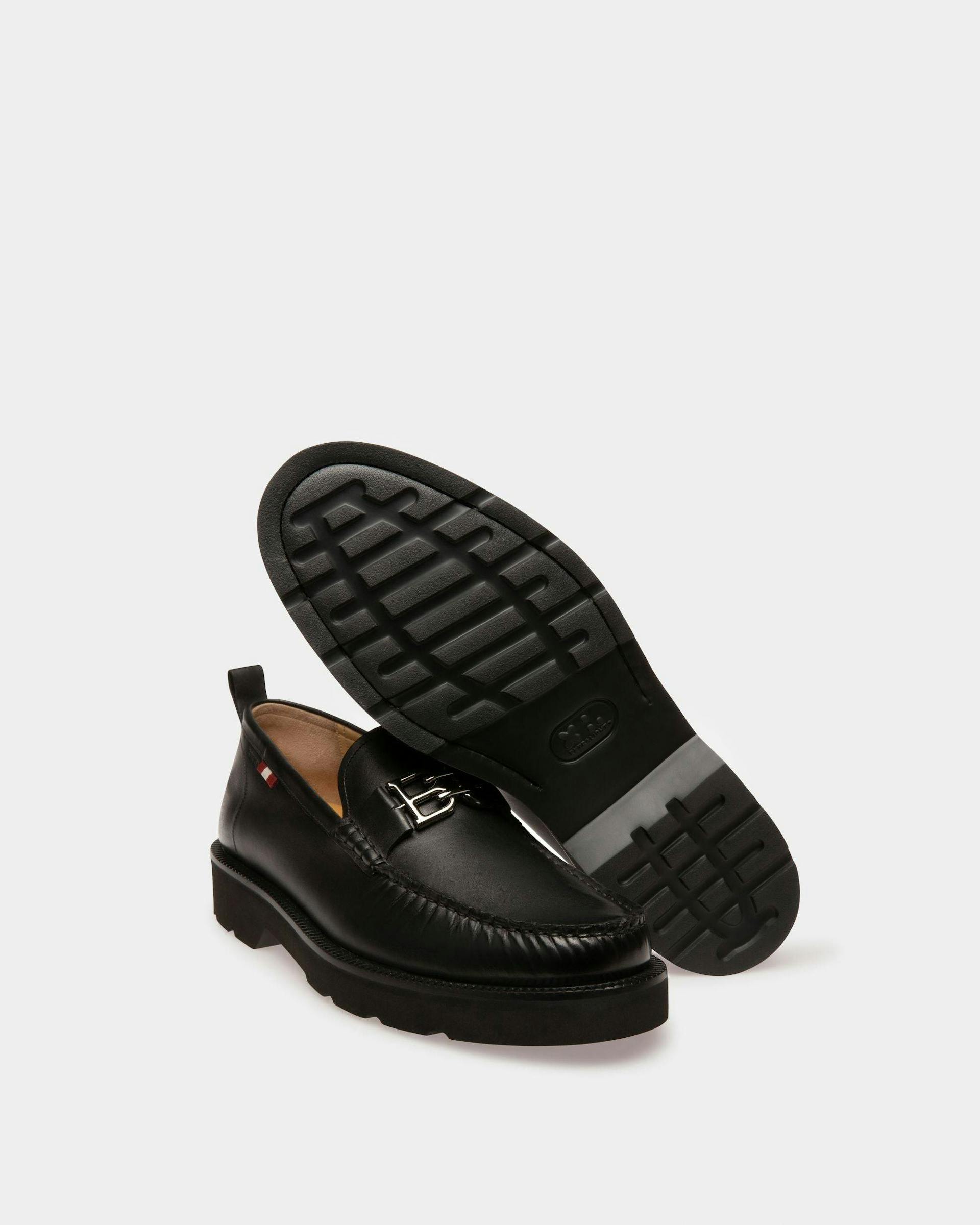 Nolam Leather Moccassins In Black - Men's - Bally - 04