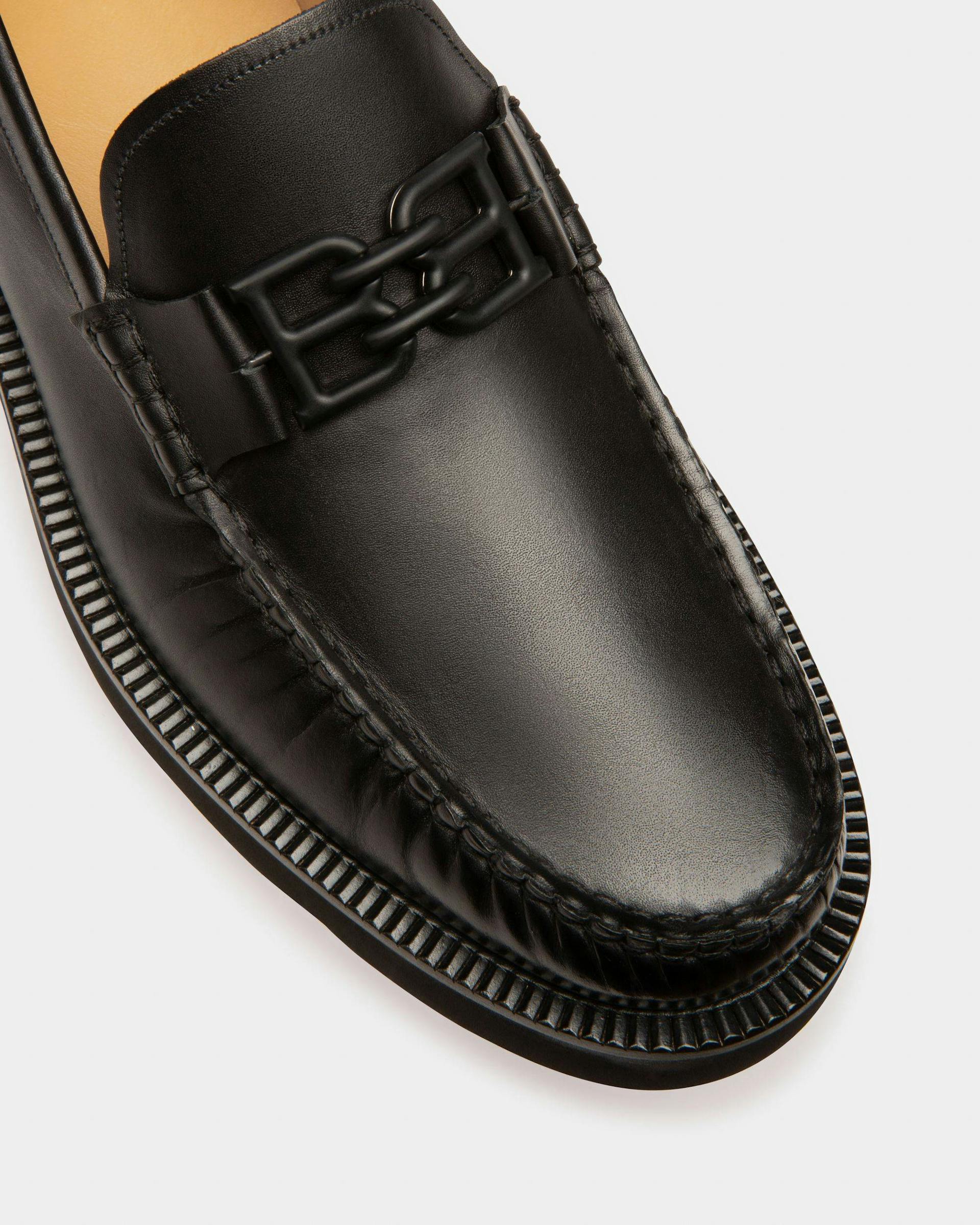 Nolam Leather Moccassins In Black - Men's - Bally - 08