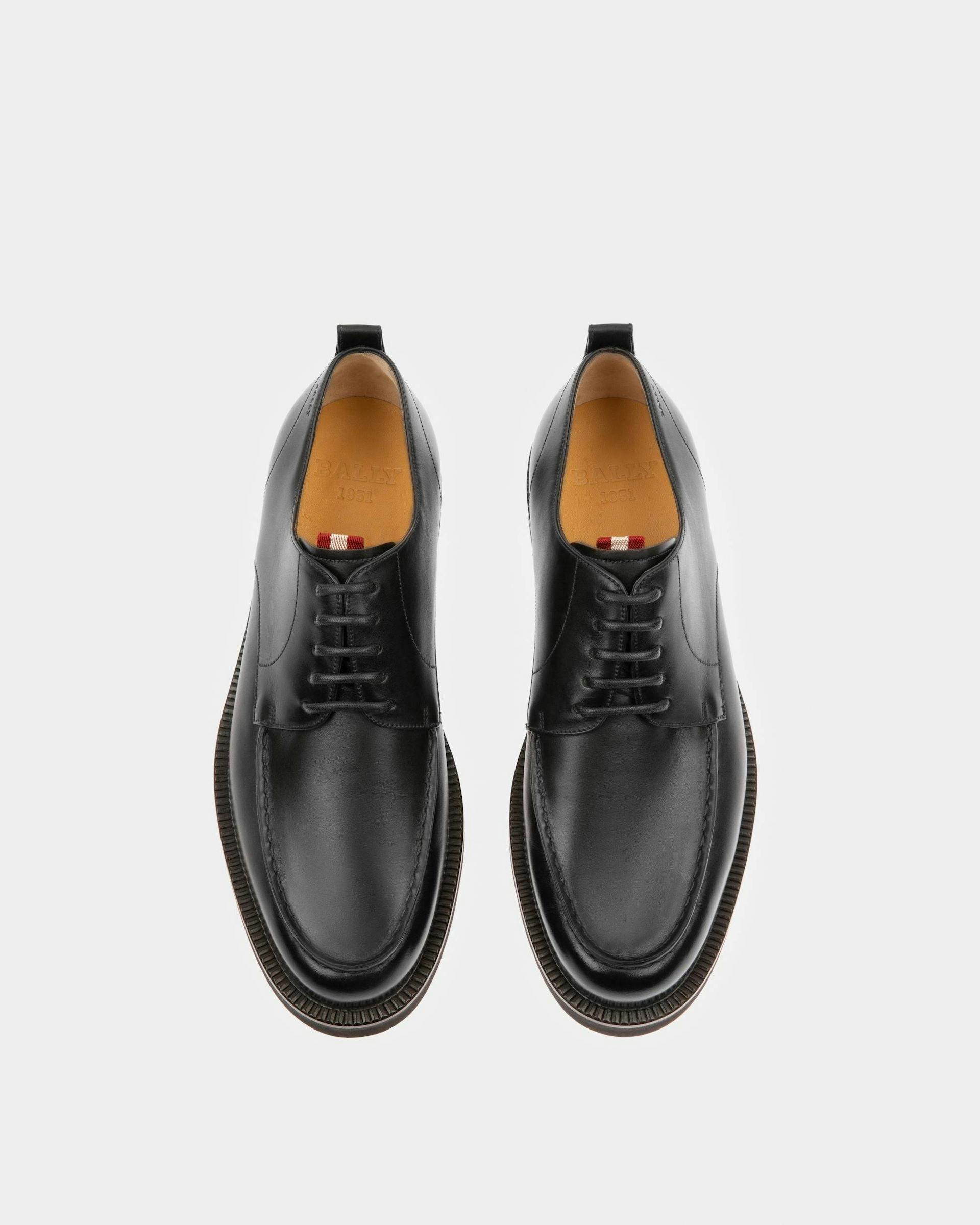 Norber Leather Derby Shoes In Black - Men's - Bally - 02