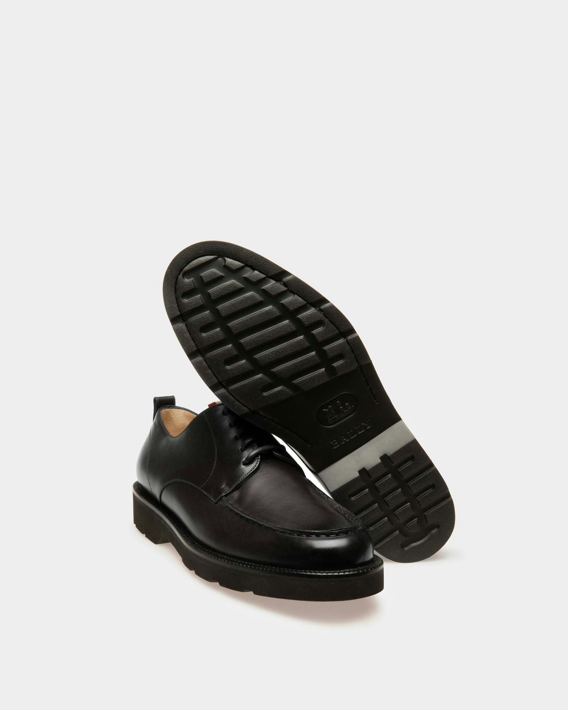 Norber Leather Derby Shoes In Black - Men's - Bally - 04
