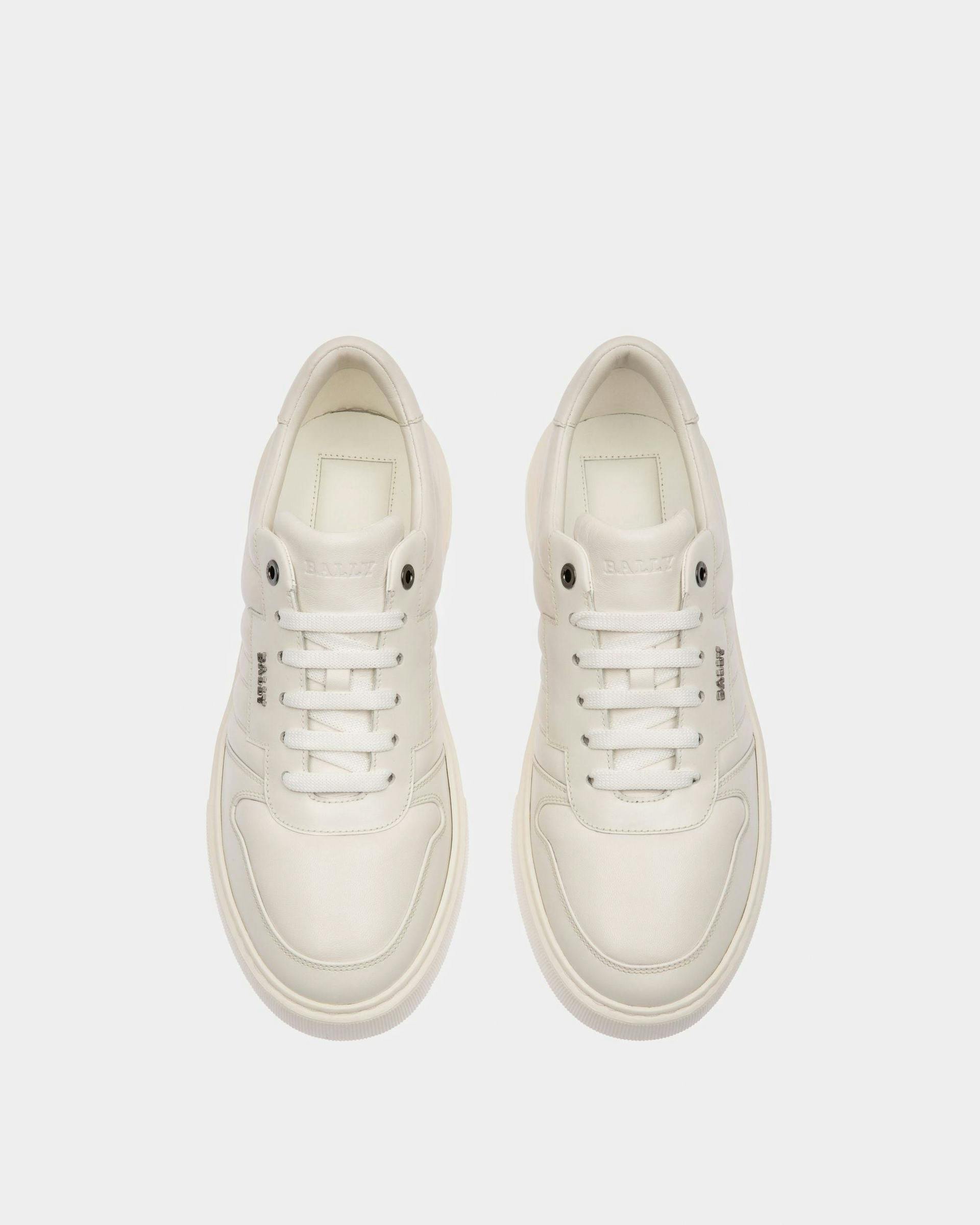Maudo Leather Sneakers In White - Men's - Bally - 02