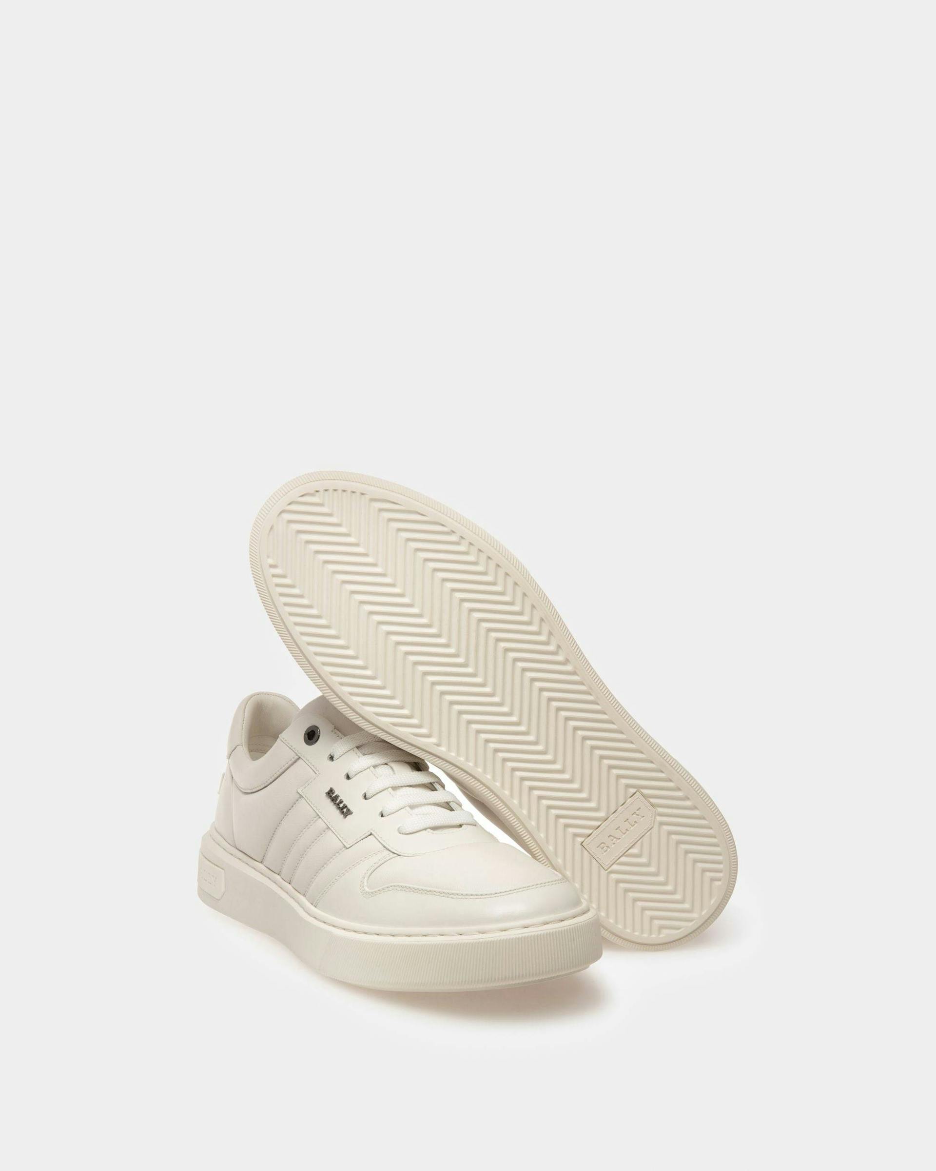 Maudo Leather Sneakers In White - Men's - Bally - 03