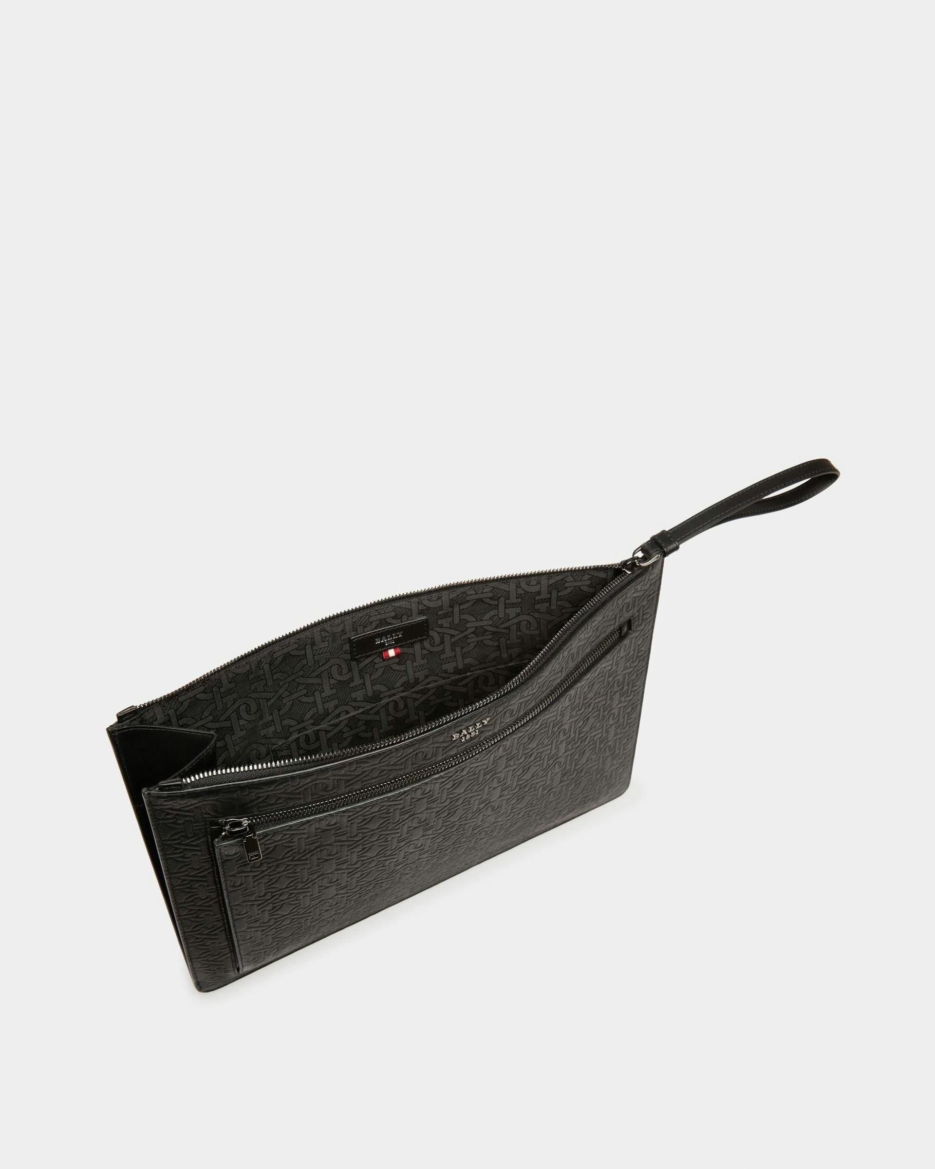 Bollis Leather Pouch In Black - Men's - Bally - 03