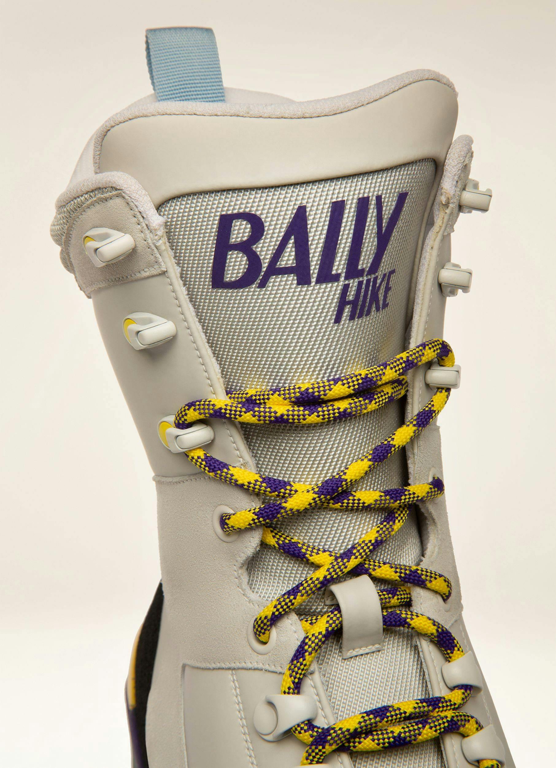 BALLY HIKE Leather Hiking Boots In Denty White - Women's - Bally - 02