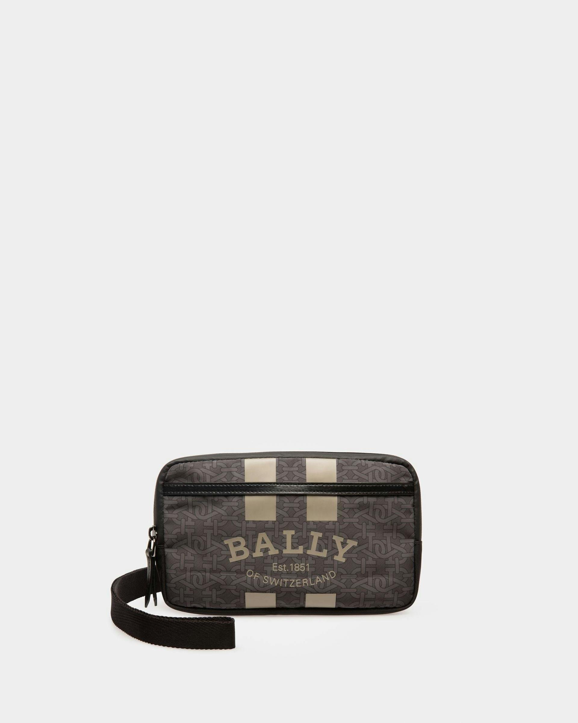 Bally Escape Flat Backpack In Black And Brown Nylon And Fabric - Men's - Bally - 02