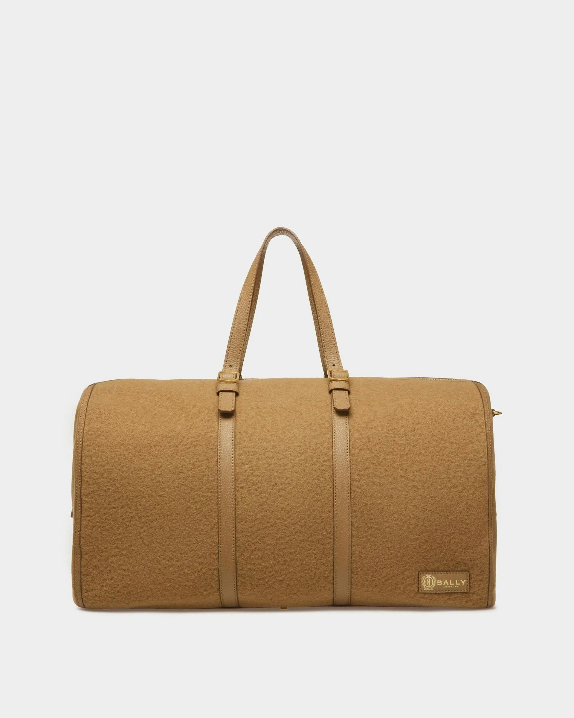 Gare Weekender In Camel Fabric And Leather - Men's - Bally - 01