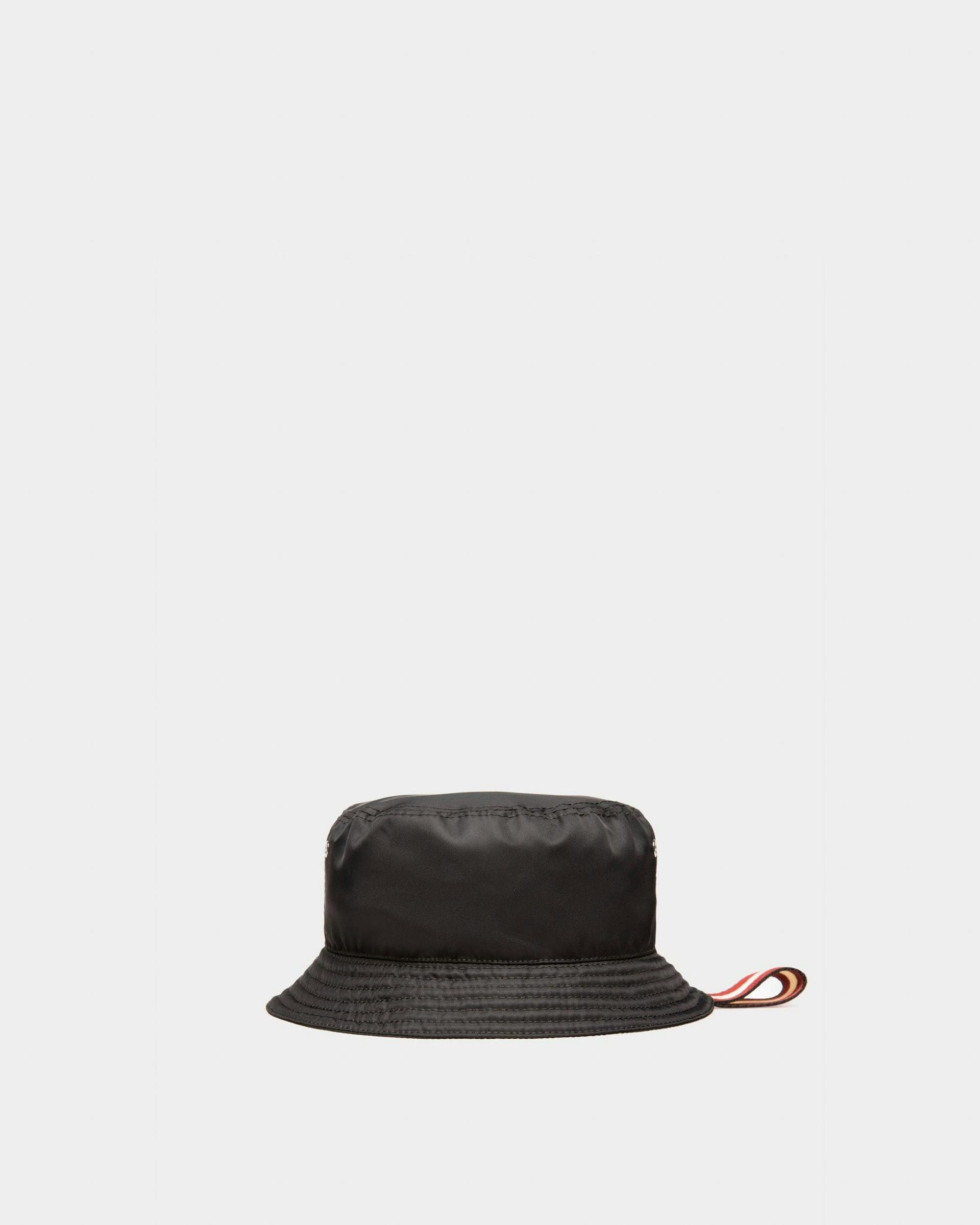 Recycled Nylon Hat In Black - Men's - Bally - 02