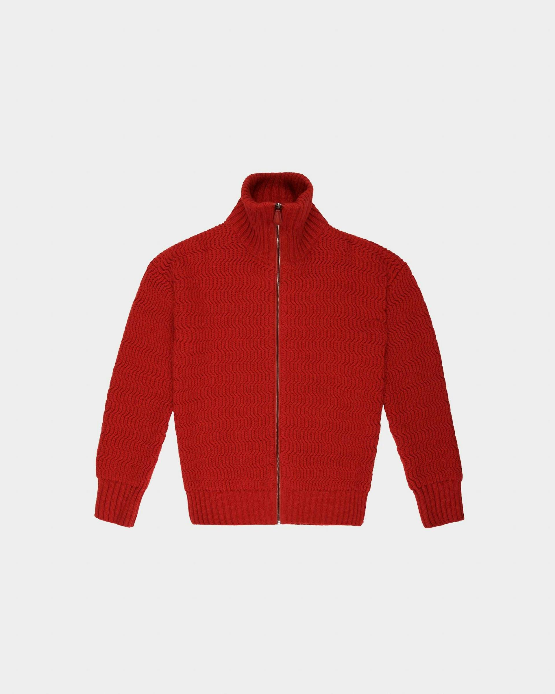 Wool & Cashmere Rollneck In Red - Men's - Bally - 04