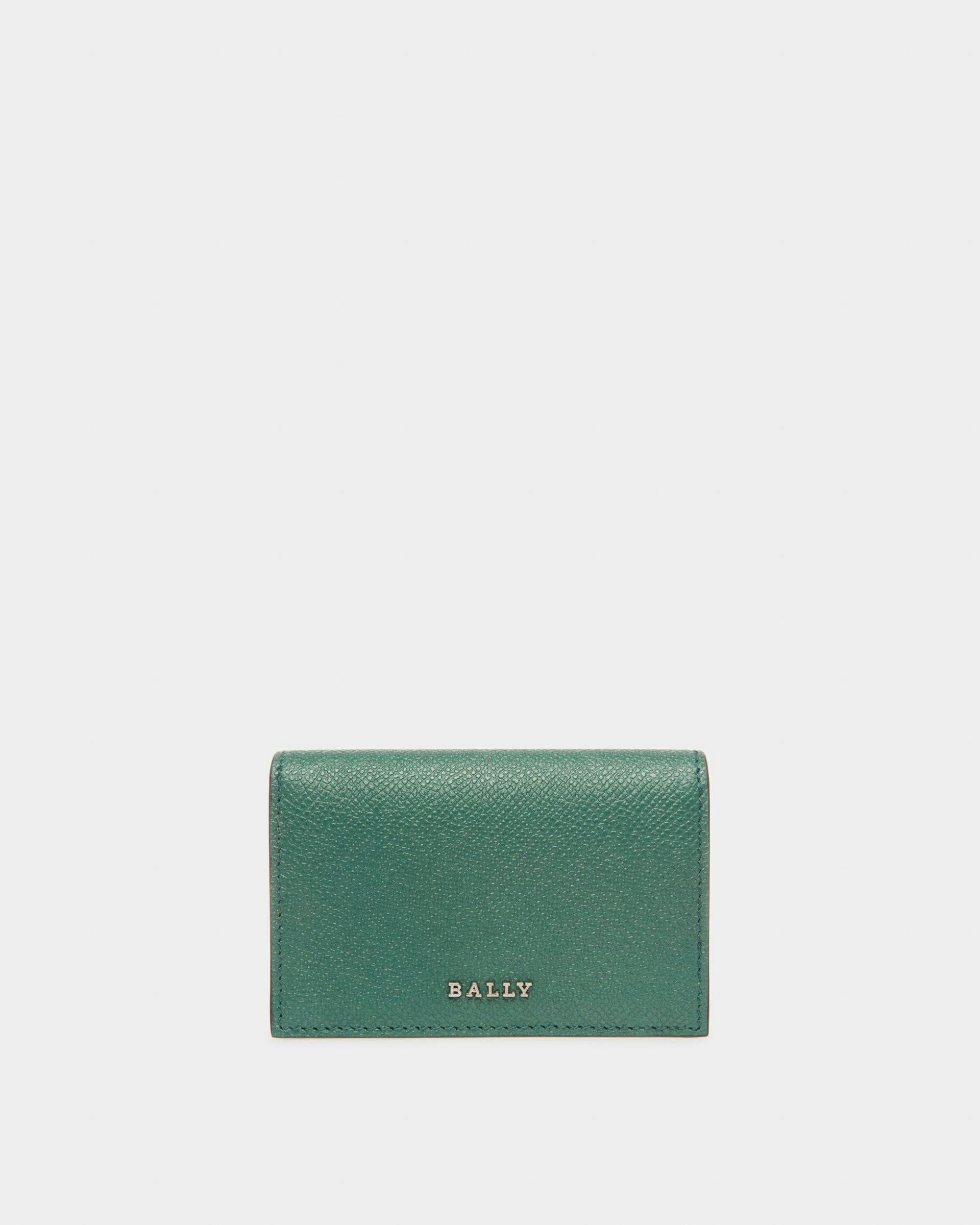 Balee Leather Beniness Card Holder In Green - Men's - Bally - 01