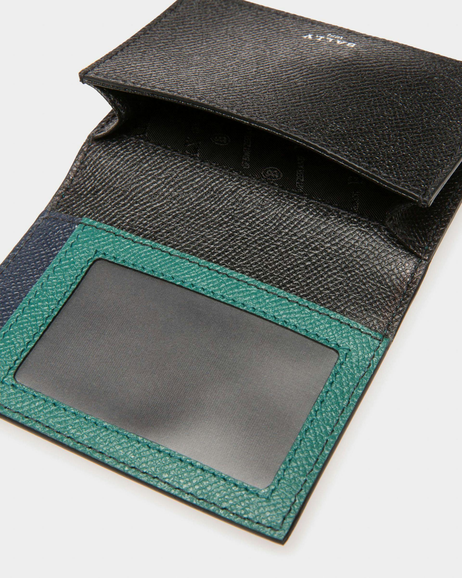 Balee Leather Beniness Card Holder In Green - Men's - Bally - 04
