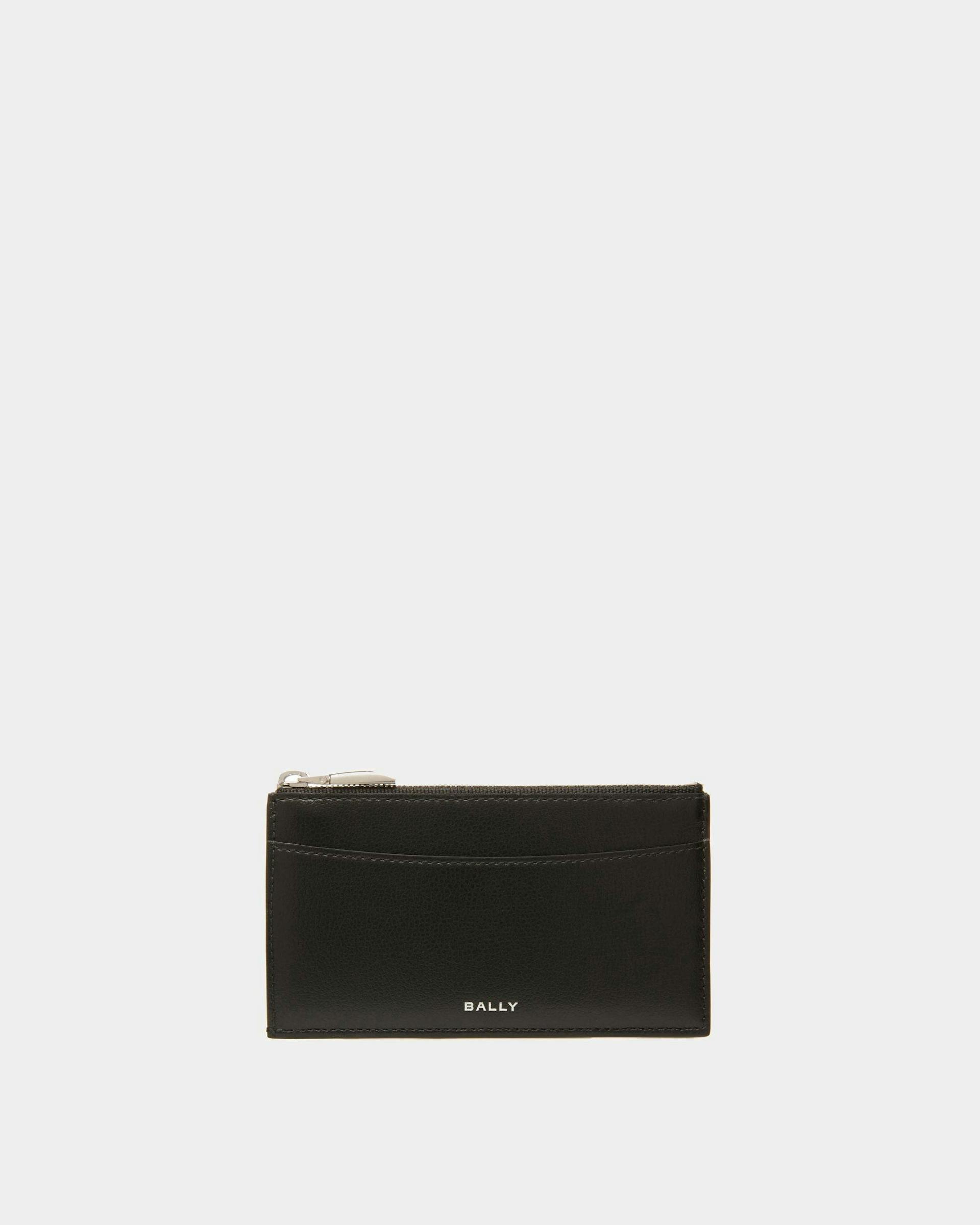 Banque Business Card Holder In Black Leather - Men's - Bally - 01