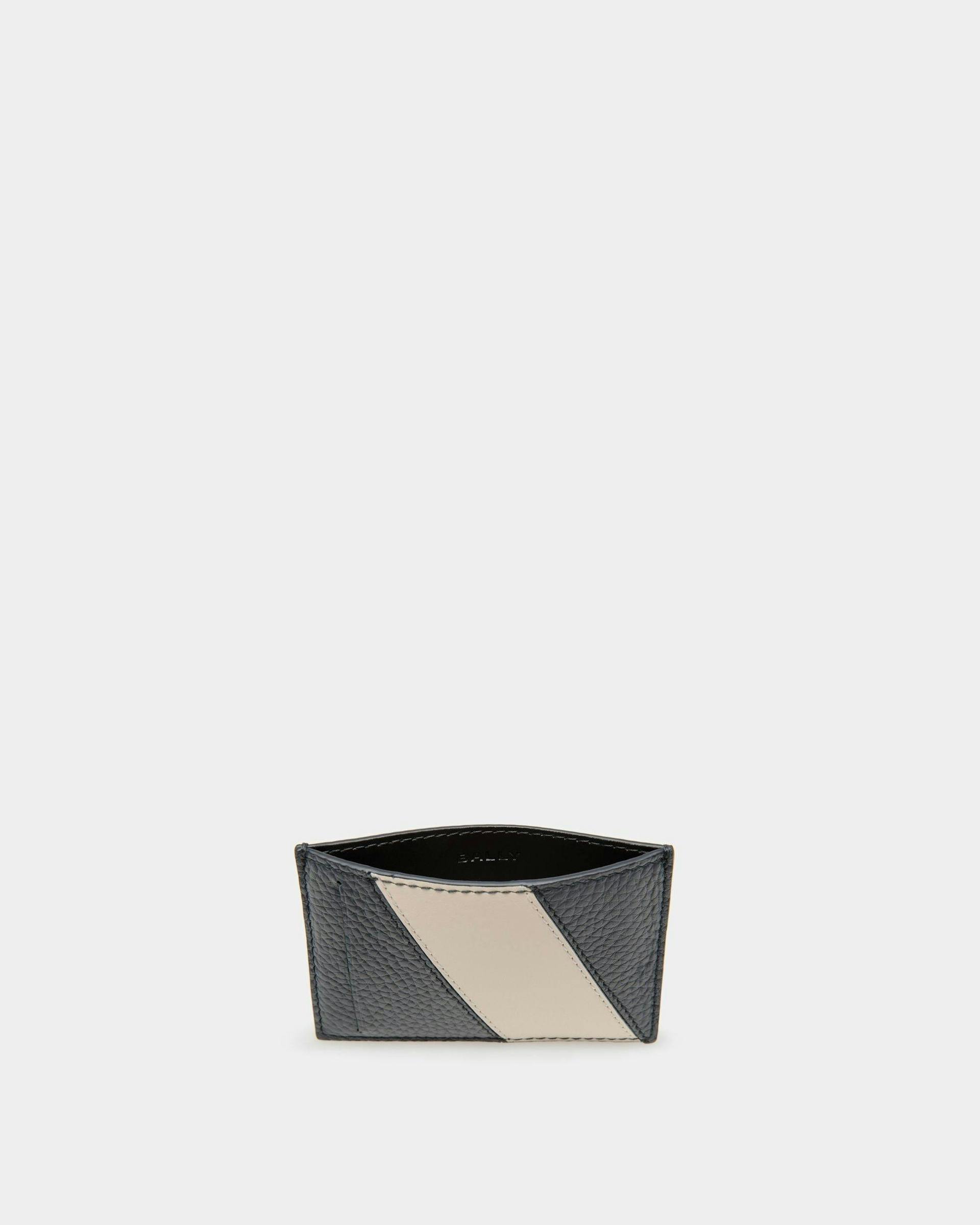 Lago Business Card Holder In Midnight Leather - Men's - Bally - 03
