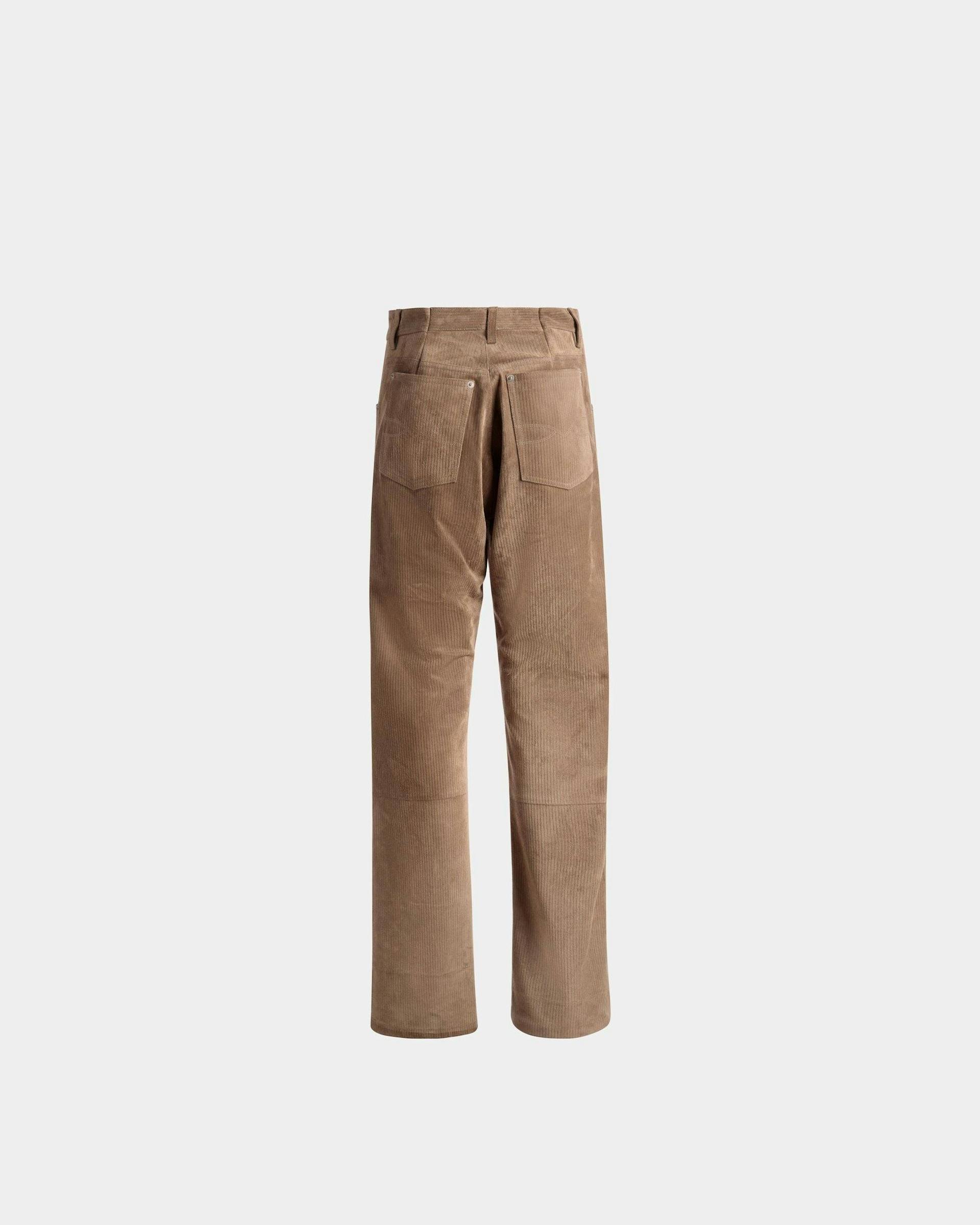 Straight Trousers In Sepia Leather - Men's - Bally - 07