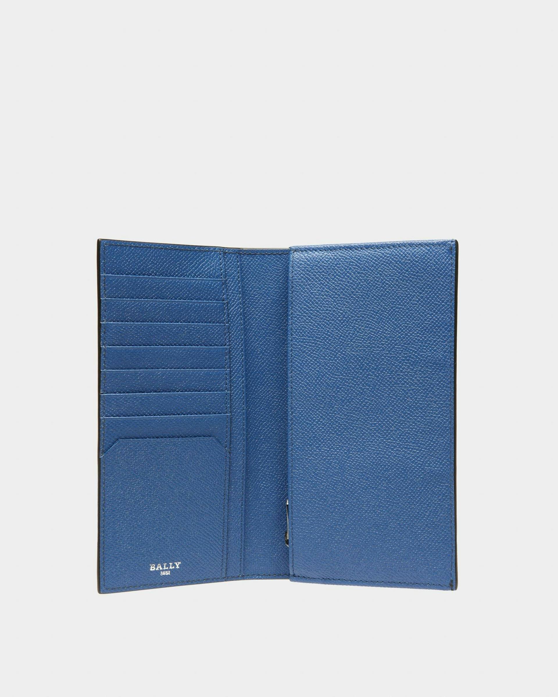 Baliro Leather Continental Wallet In Black & Blue - Men's - Bally - 03