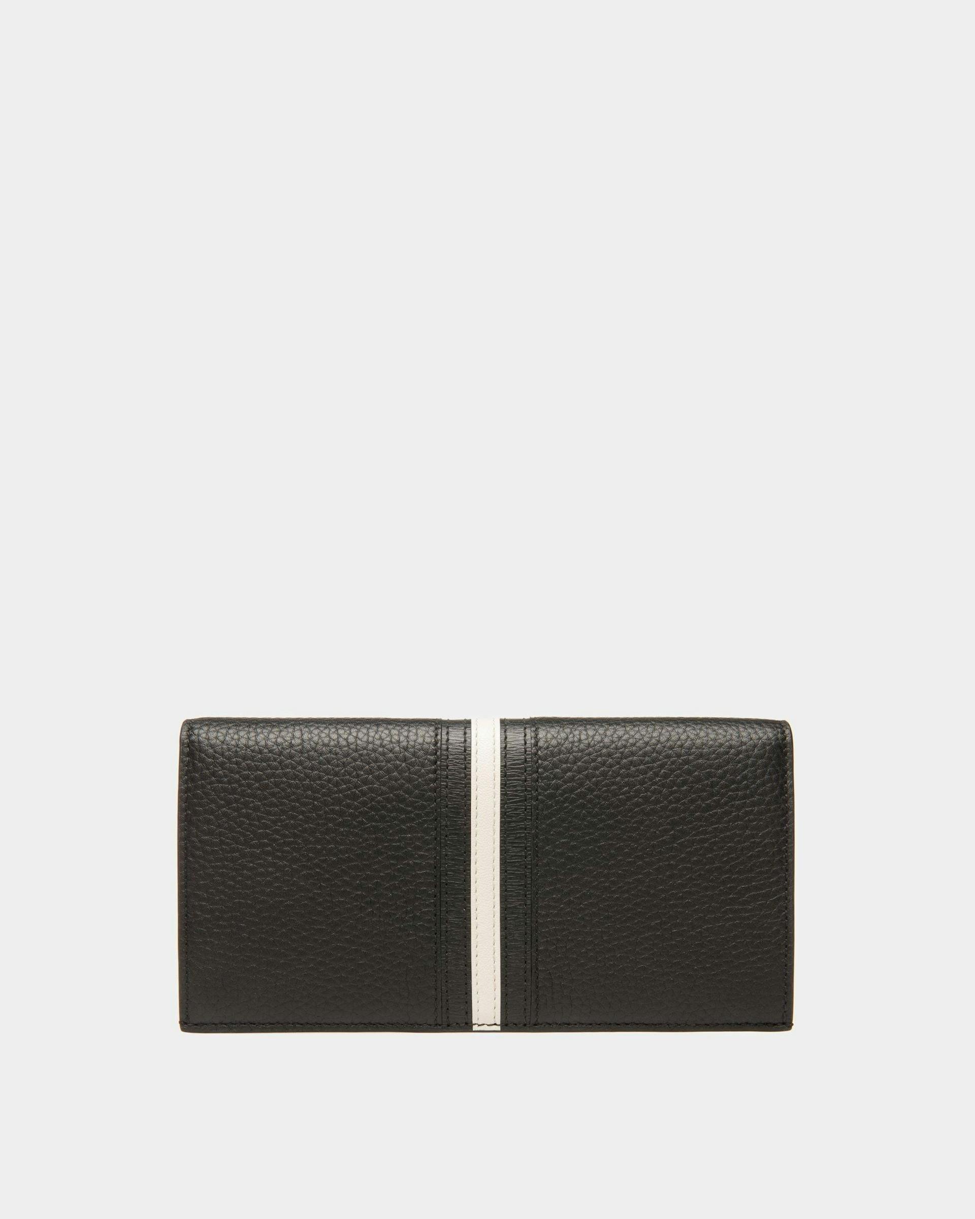 Ribbon Continental Wallet In Black Leather - Men's - Bally - 02