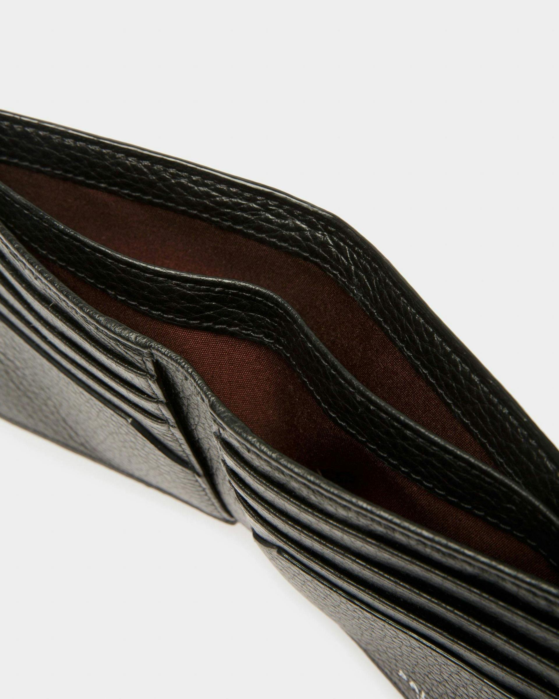 Scrasai Leather Wallet In Black - Men's - Bally - 04
