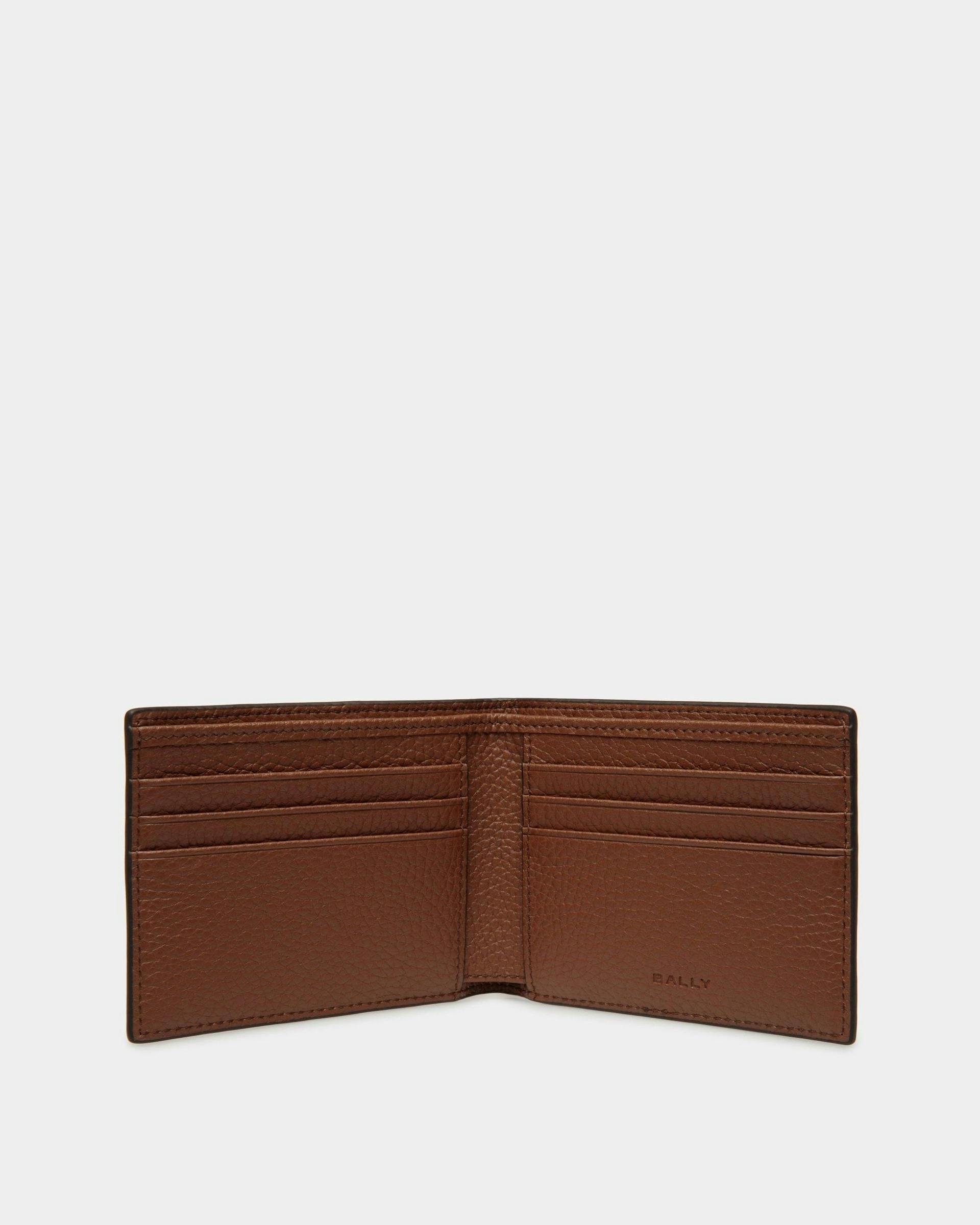 Ribbon Wallet In Brown Leather - Men's - Bally - 03