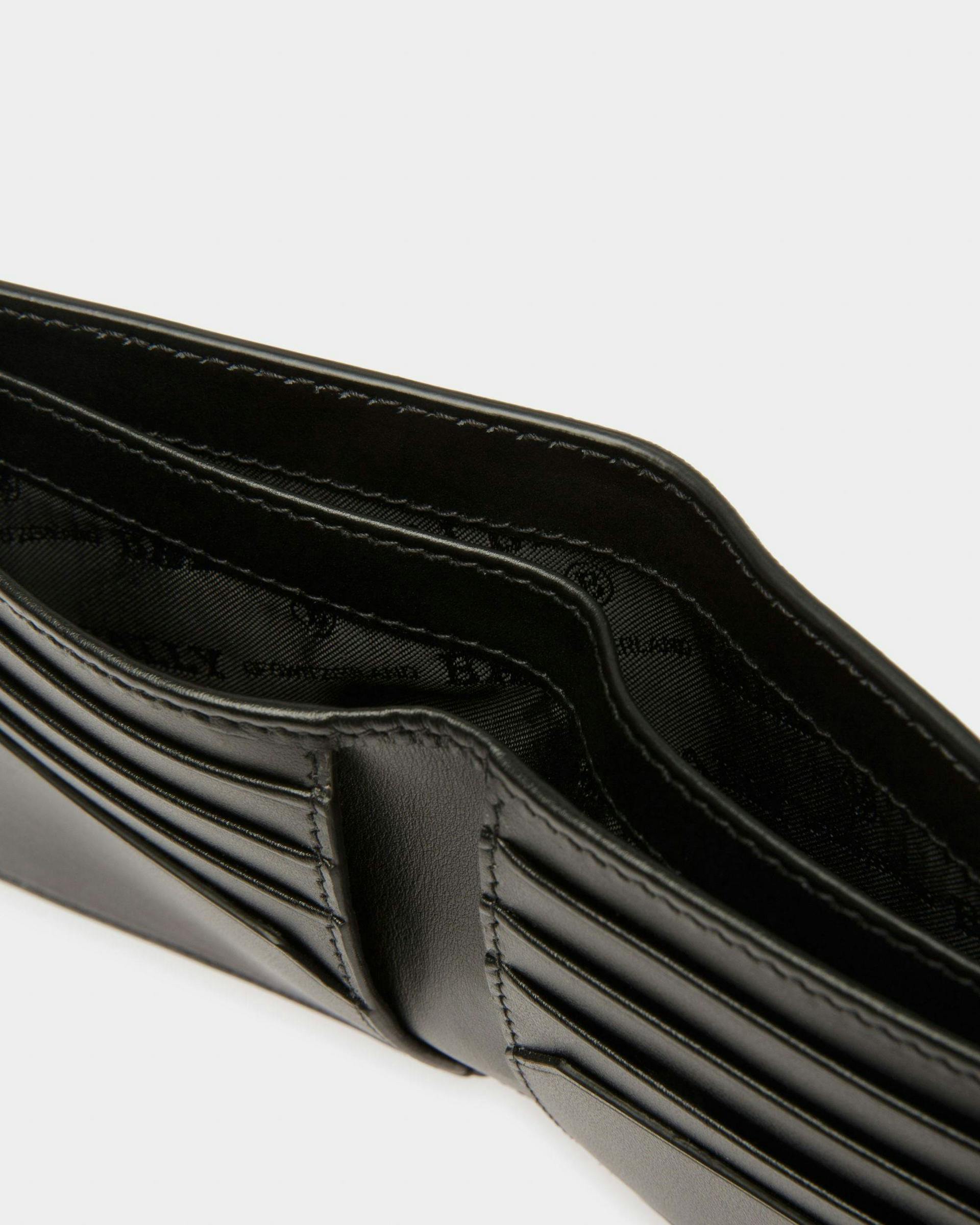 Brasai Leather Wallet In Black & Green - Men's - Bally - 04
