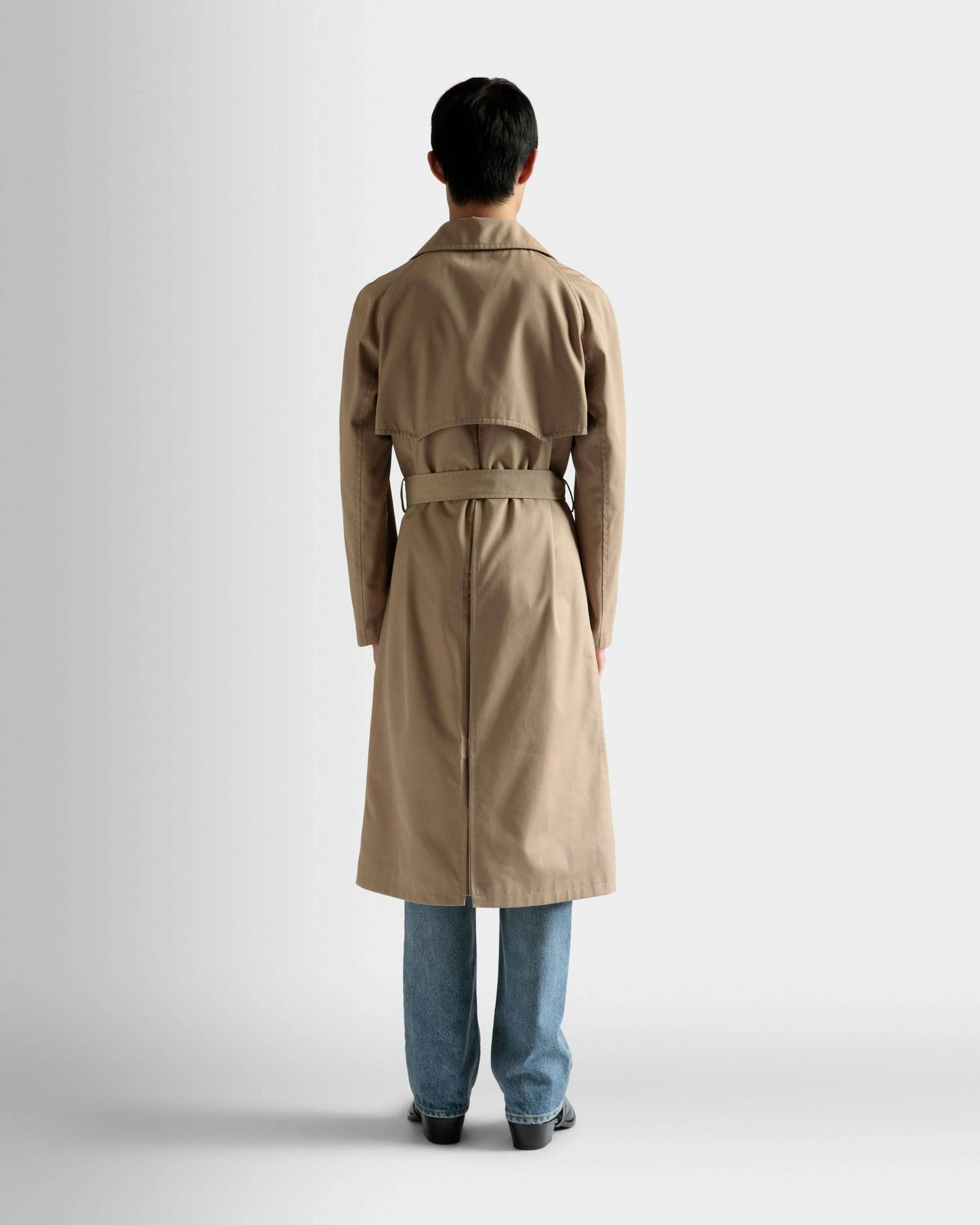 Trench Coat In Brown Cotton - Men's - Bally - 06