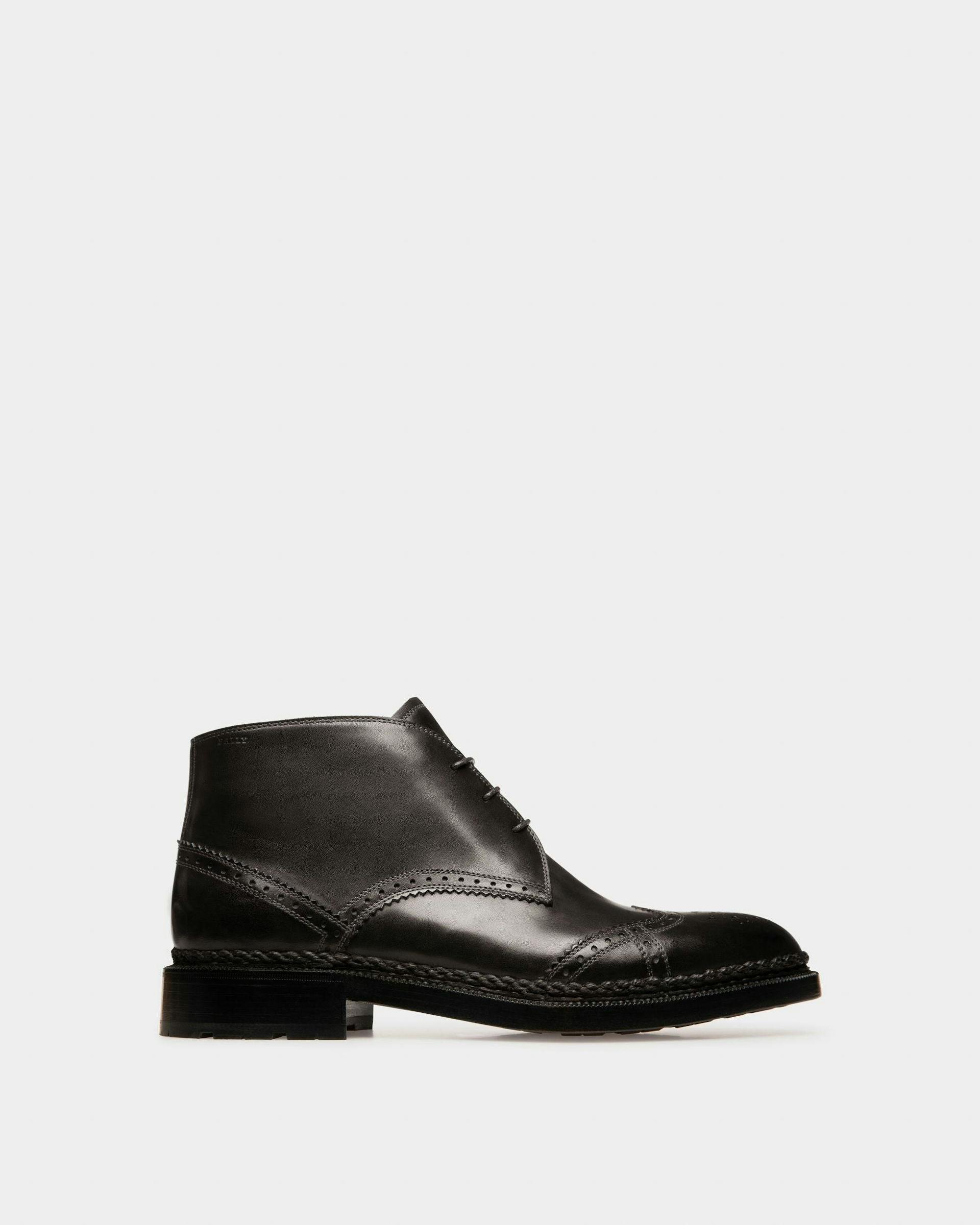 Oktavio Leather Boots In Black - Men's - Bally - 01