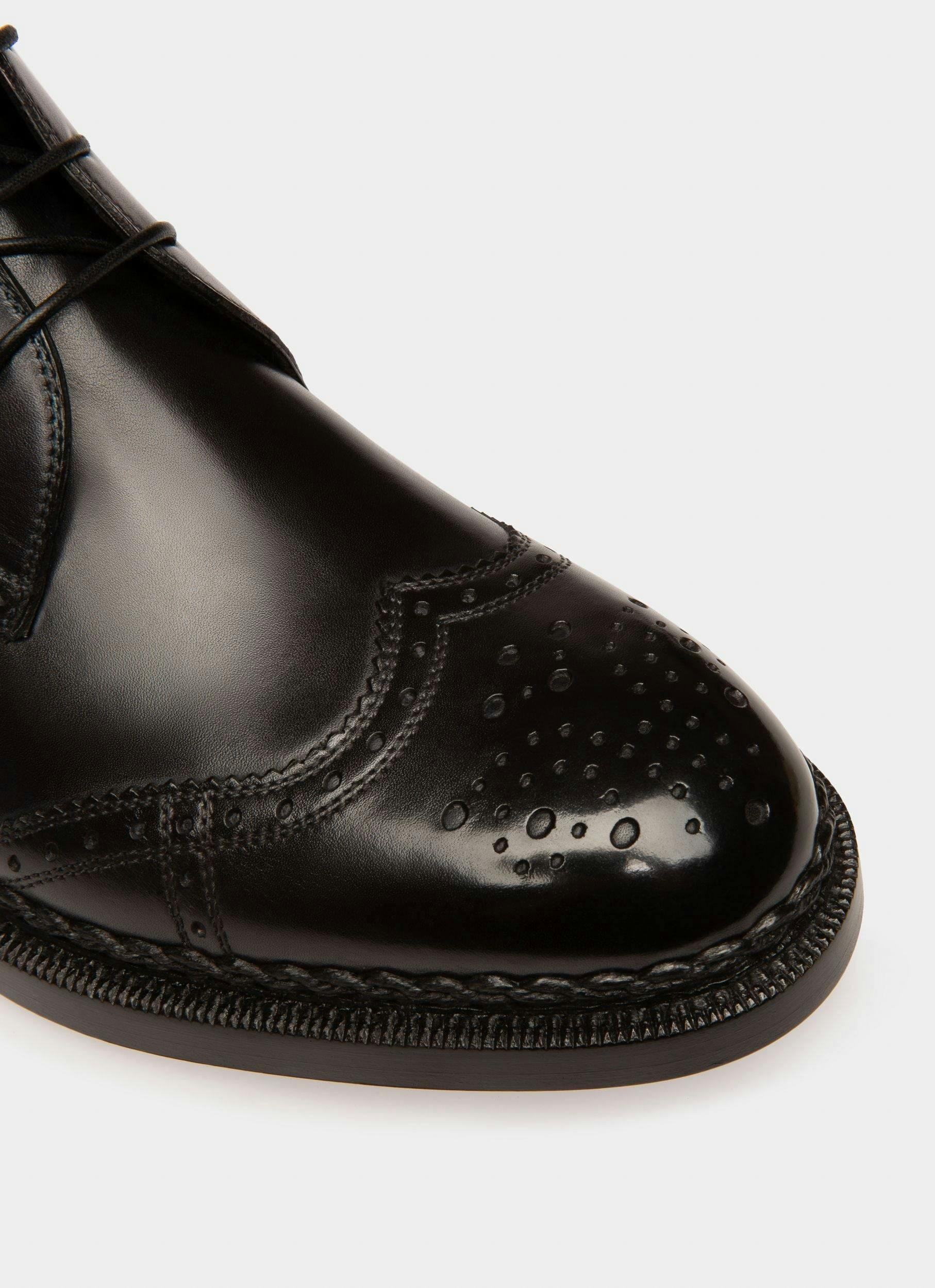 Oktavio Leather Boots In Black - Men's - Bally - 05