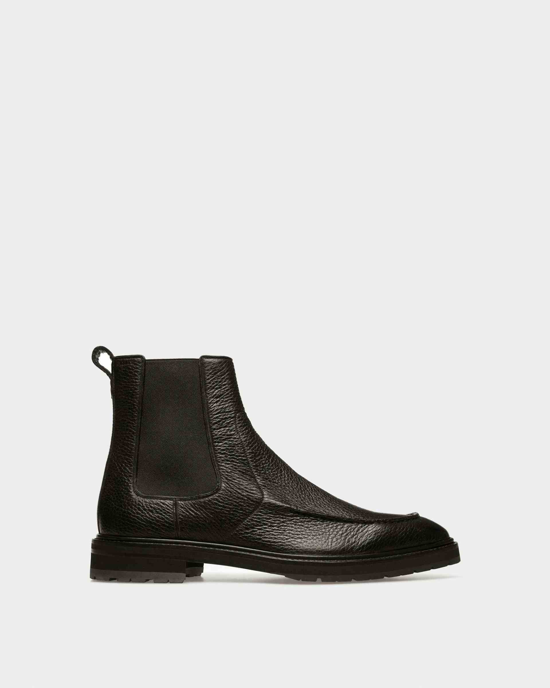 Mirno Leather Booties In Black - Men's - Bally
