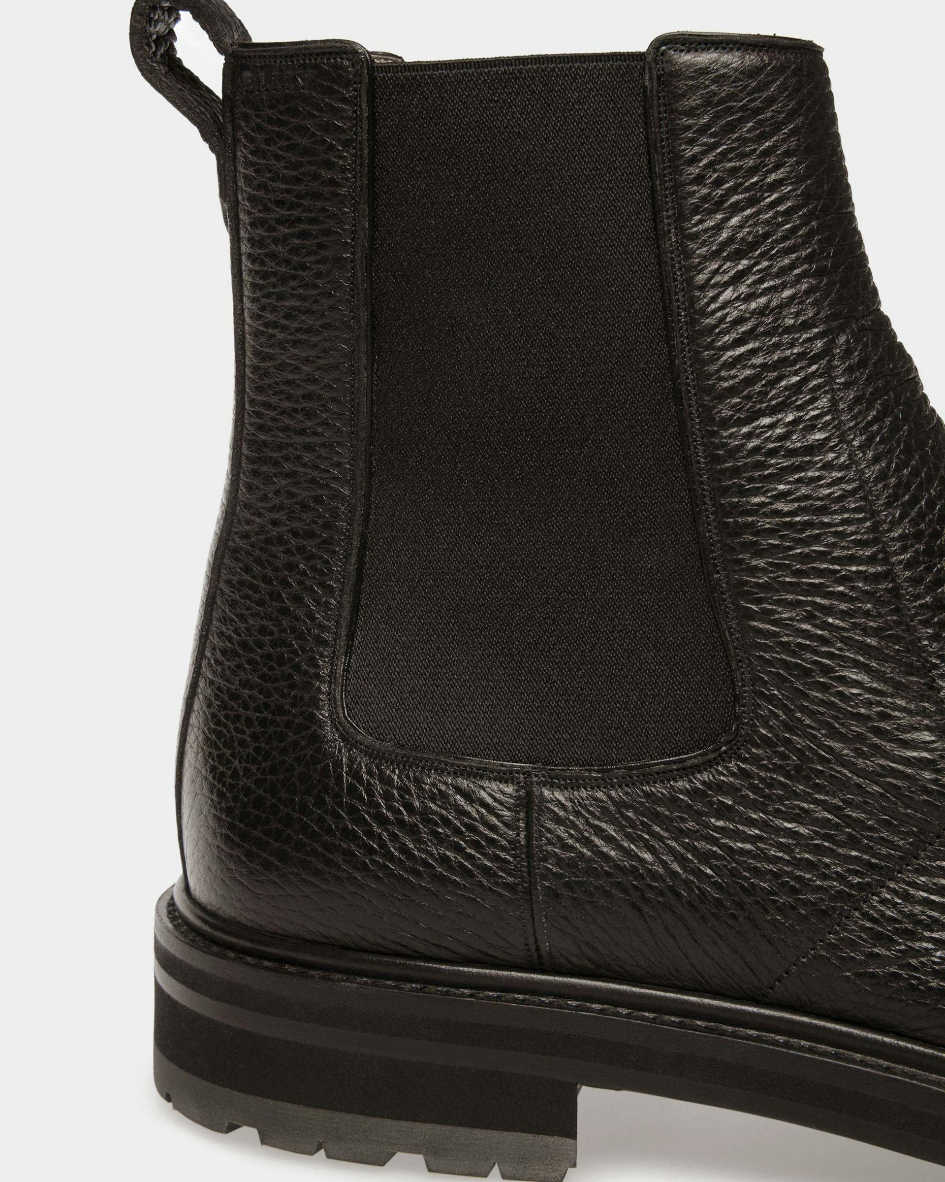 Mirno Leather Booties In Black - Men's - Bally - 06