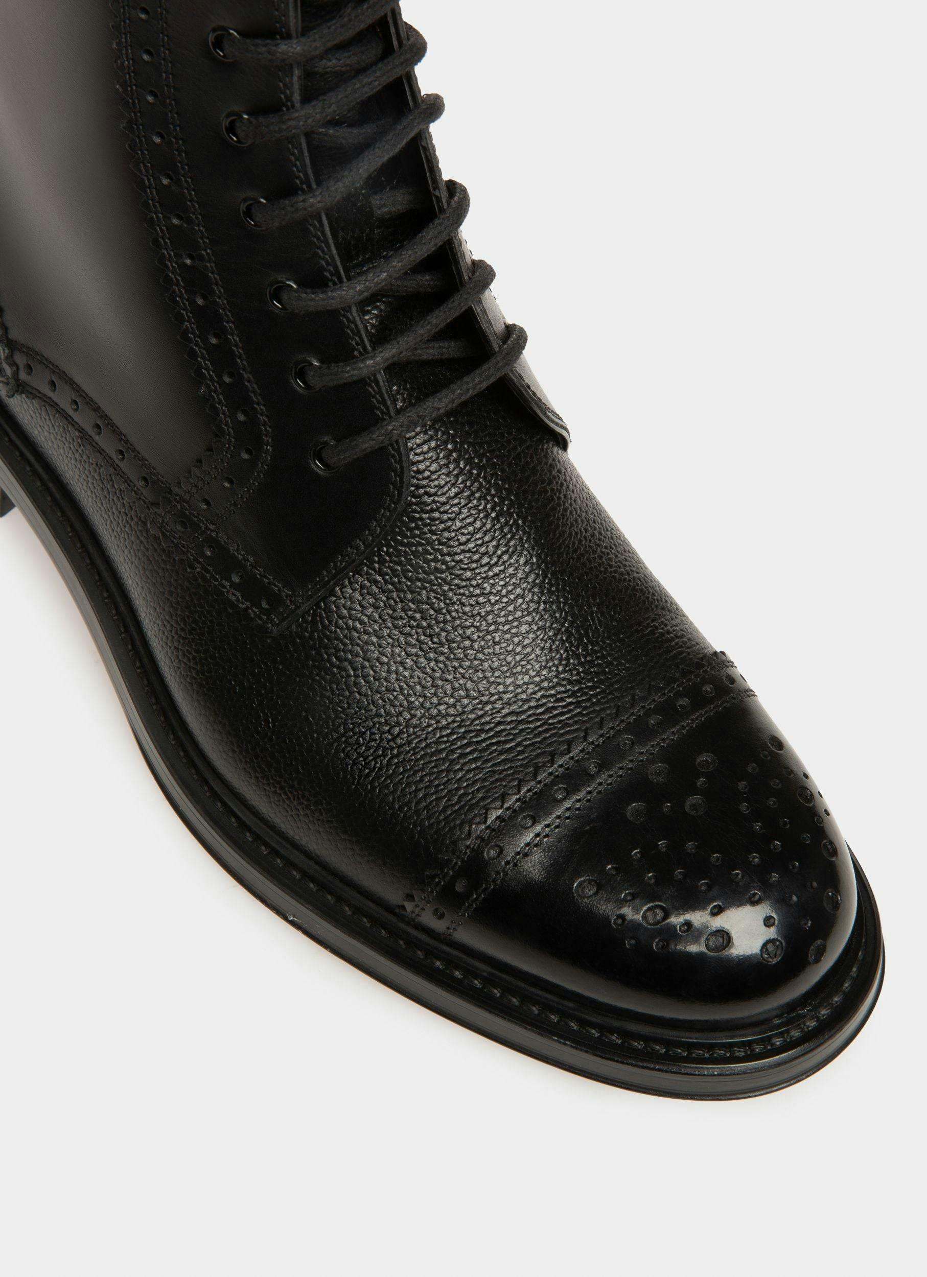 Nicoldon Leather Boots In Black - Men's - Bally - 06